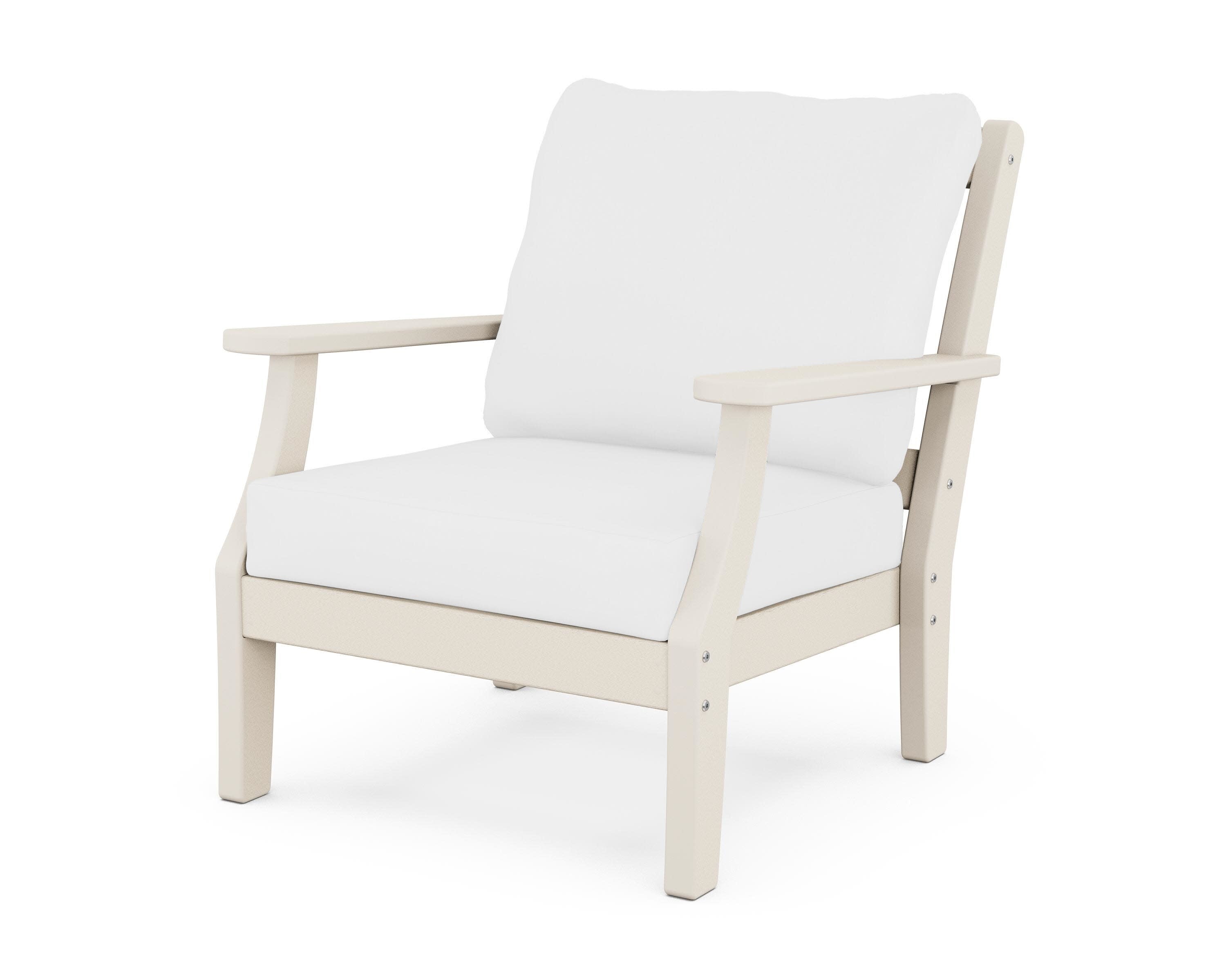 Chinoiserie Deep Seating Chair in Sand / Natural