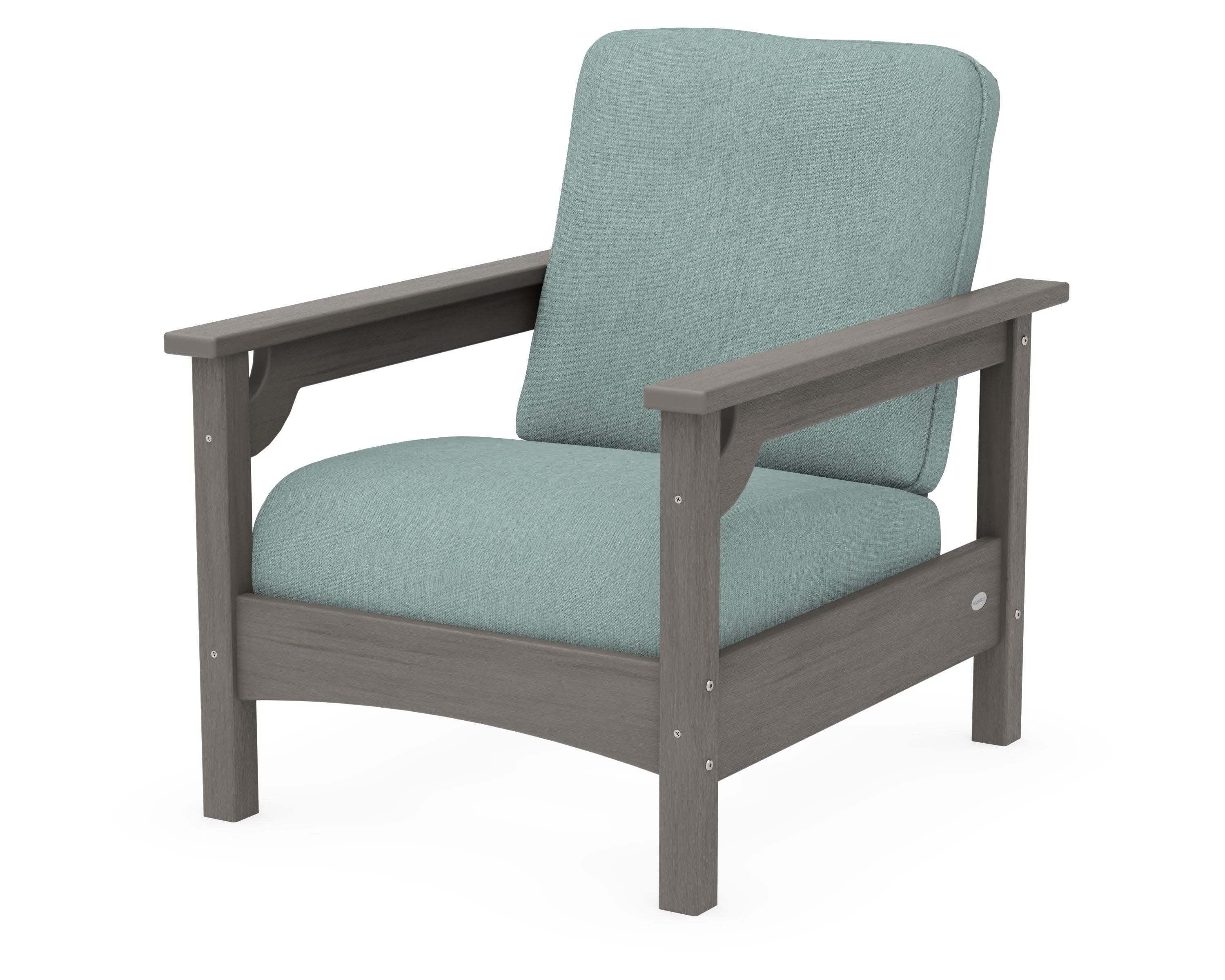 Club Chair in Driftwood / Glacier Spa