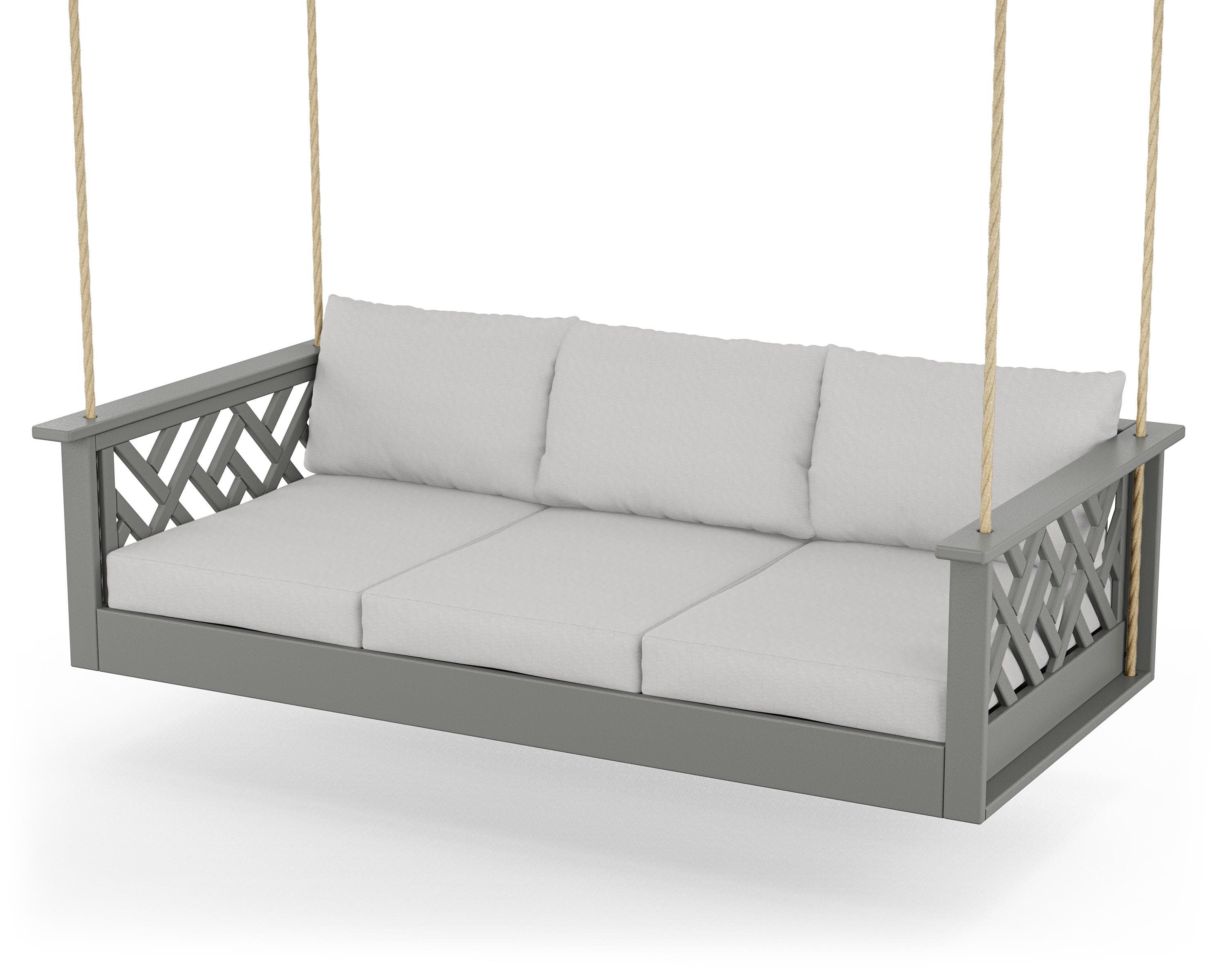 Chippendale Daybed Swing in Slate Grey / Diamond in the Rough