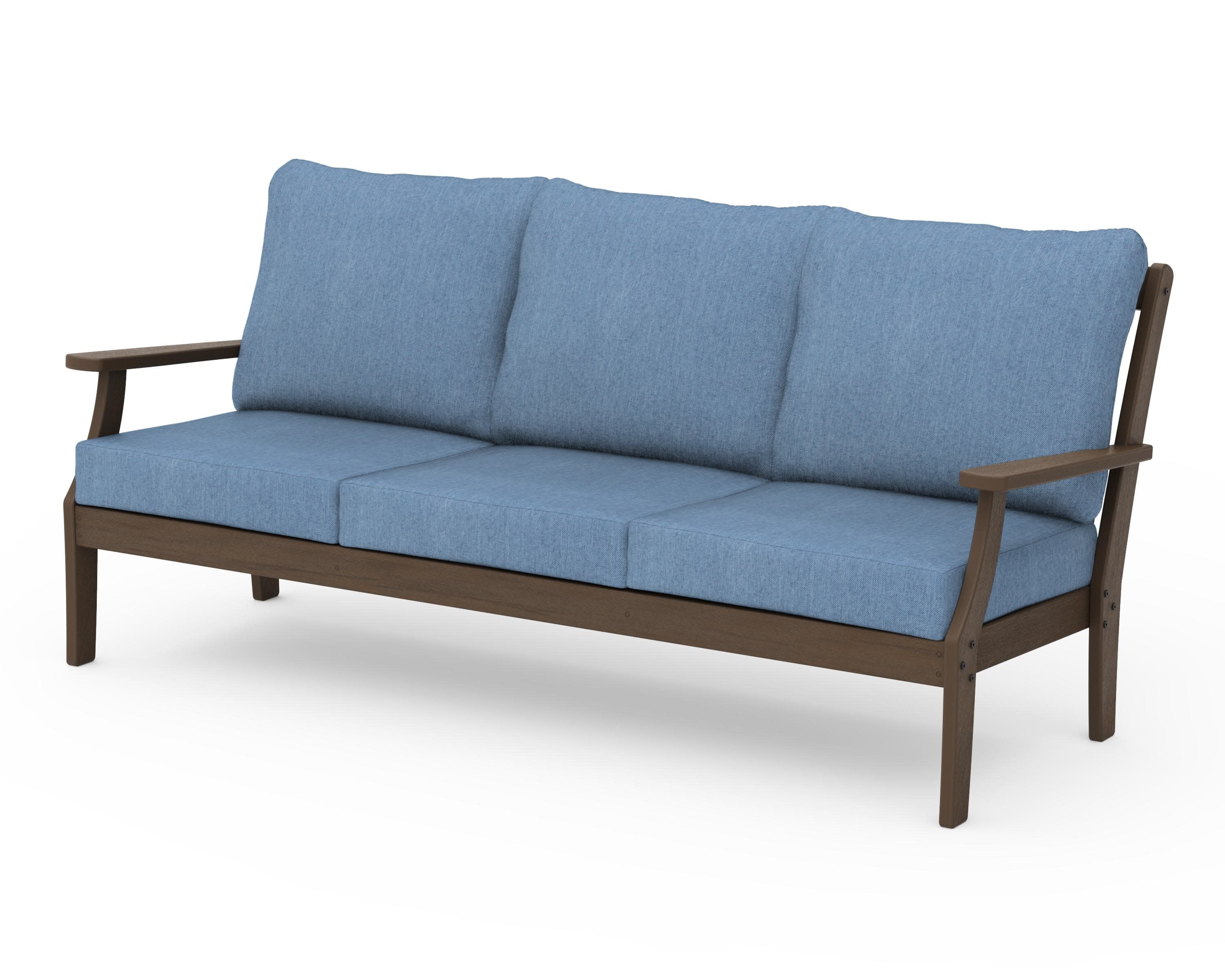 Braxton Deep Seating Sofa in Kona / Sky Blue