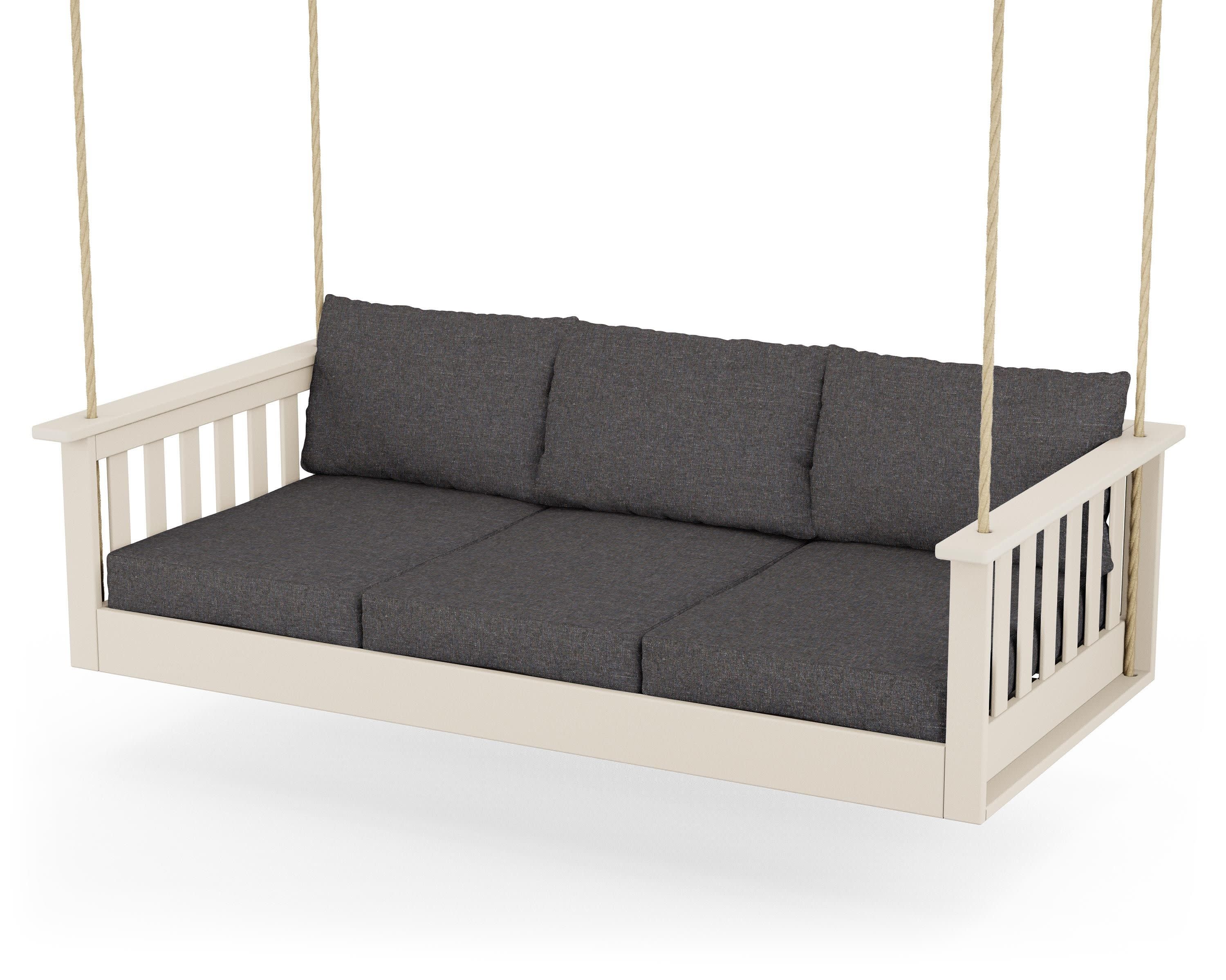Vineyard Daybed Swing in Sand / Ash Charcoal