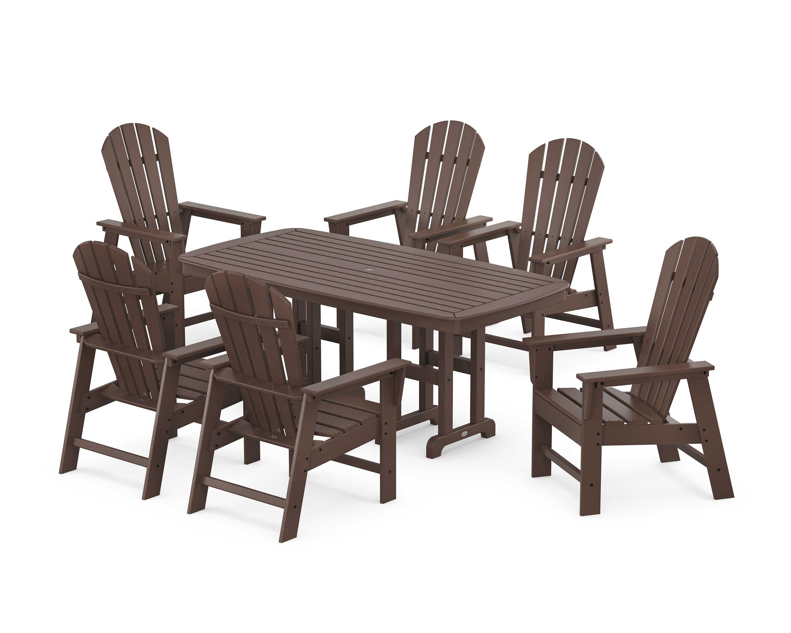 South Beach 7-Piece Dining Set in Mahogany