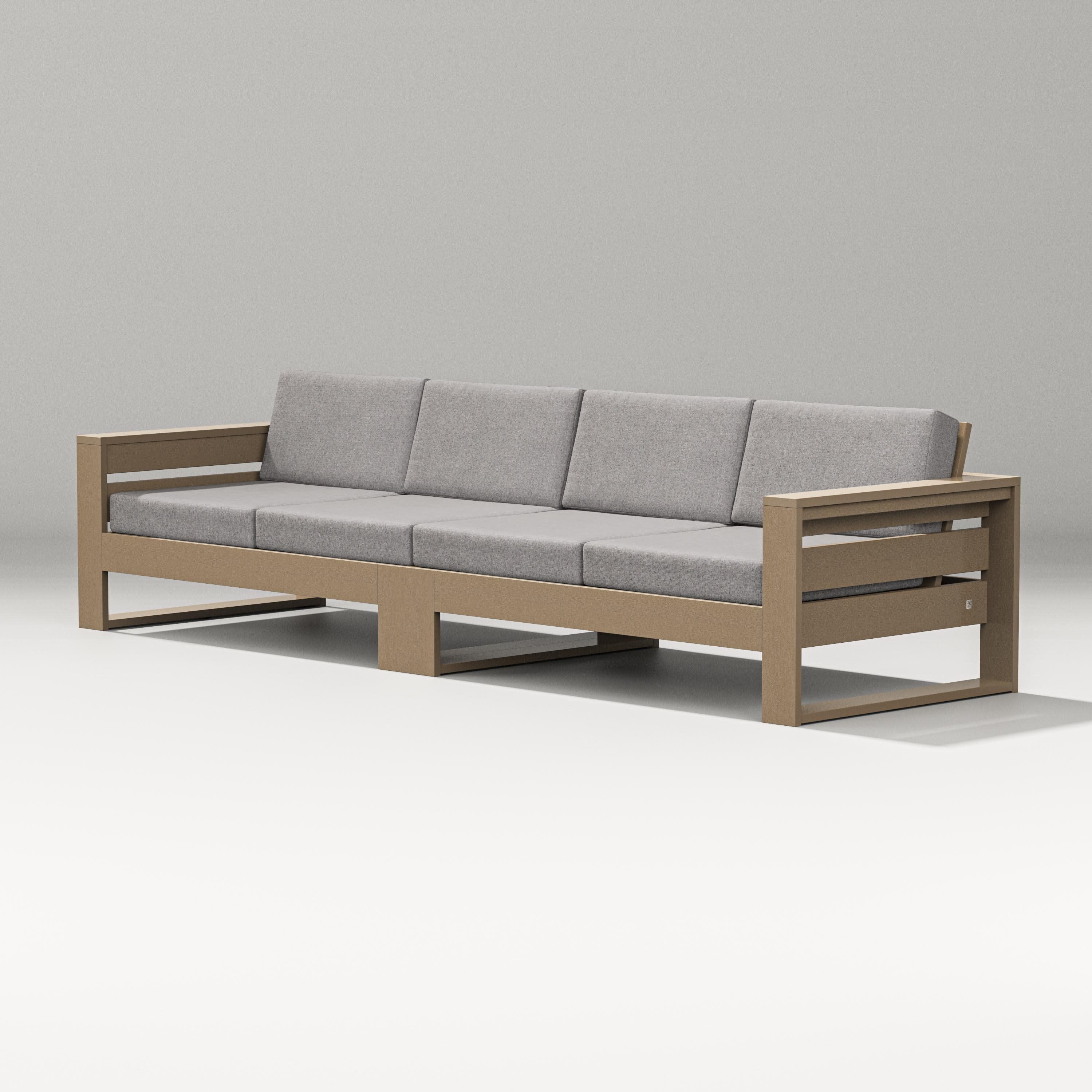 Latitude Straight Sectional in Vintage Sahara / Grey Mist