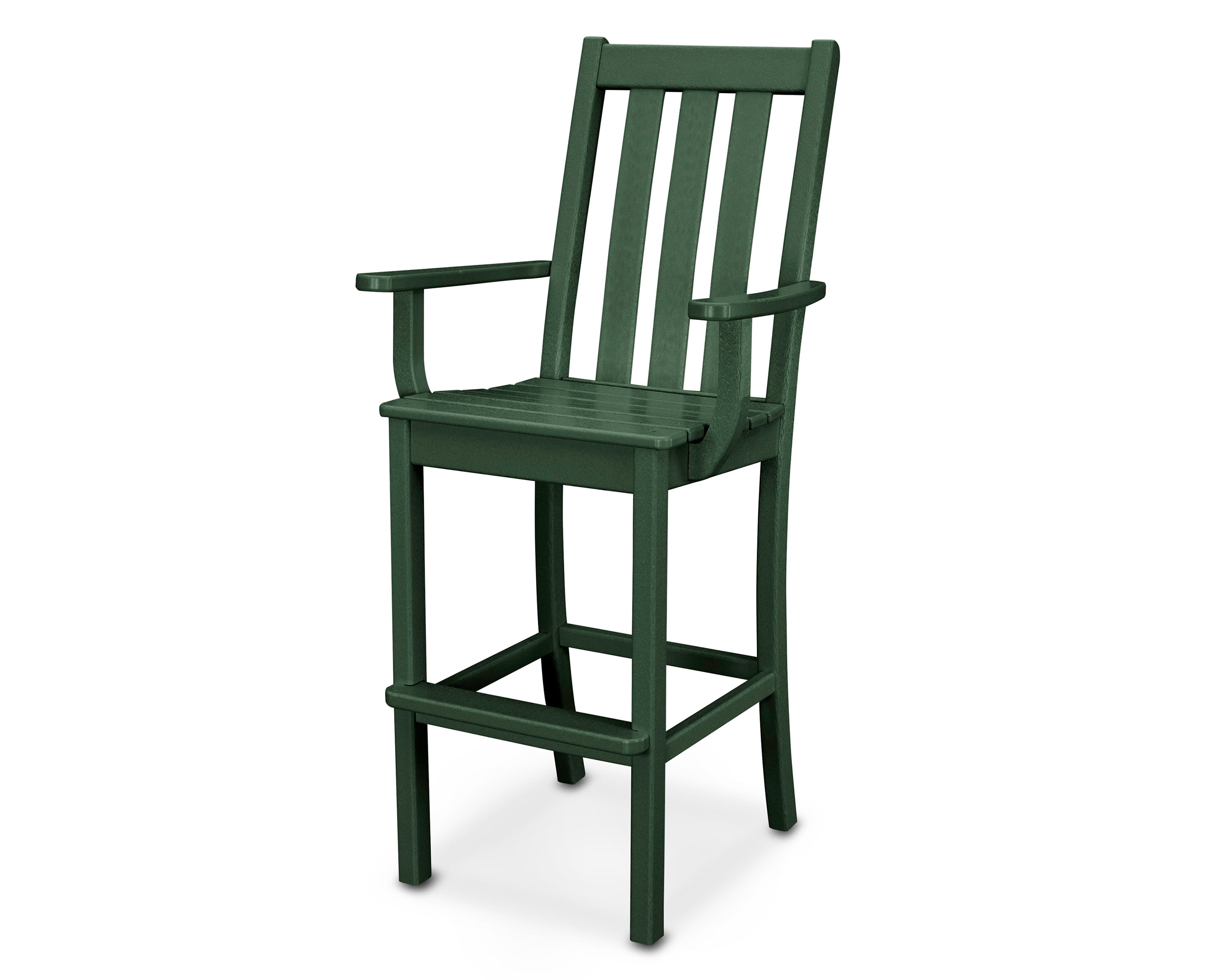 Vineyard Bar Arm Chair in Green