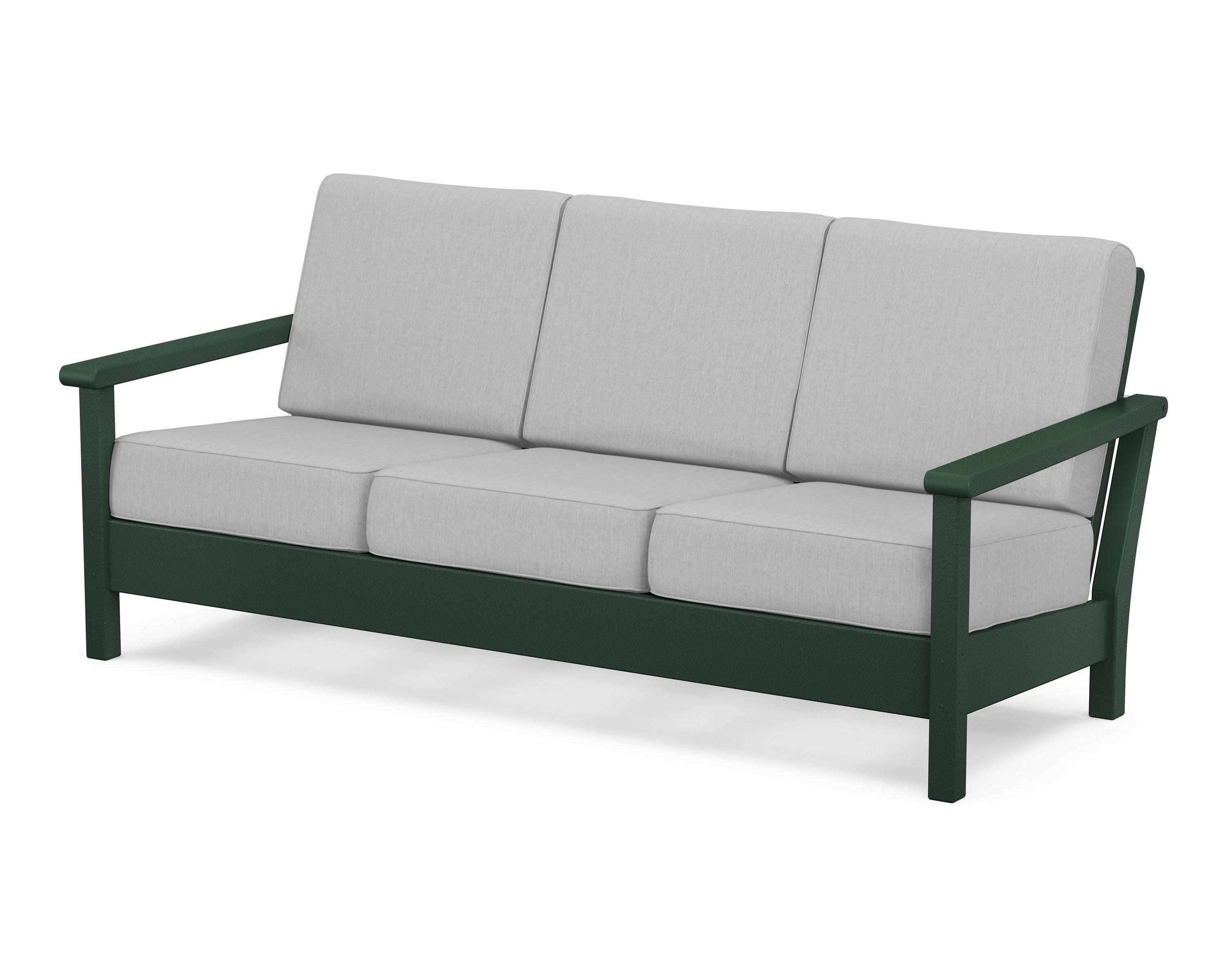 Harbour Deep Seating Sofa in Green / Granite