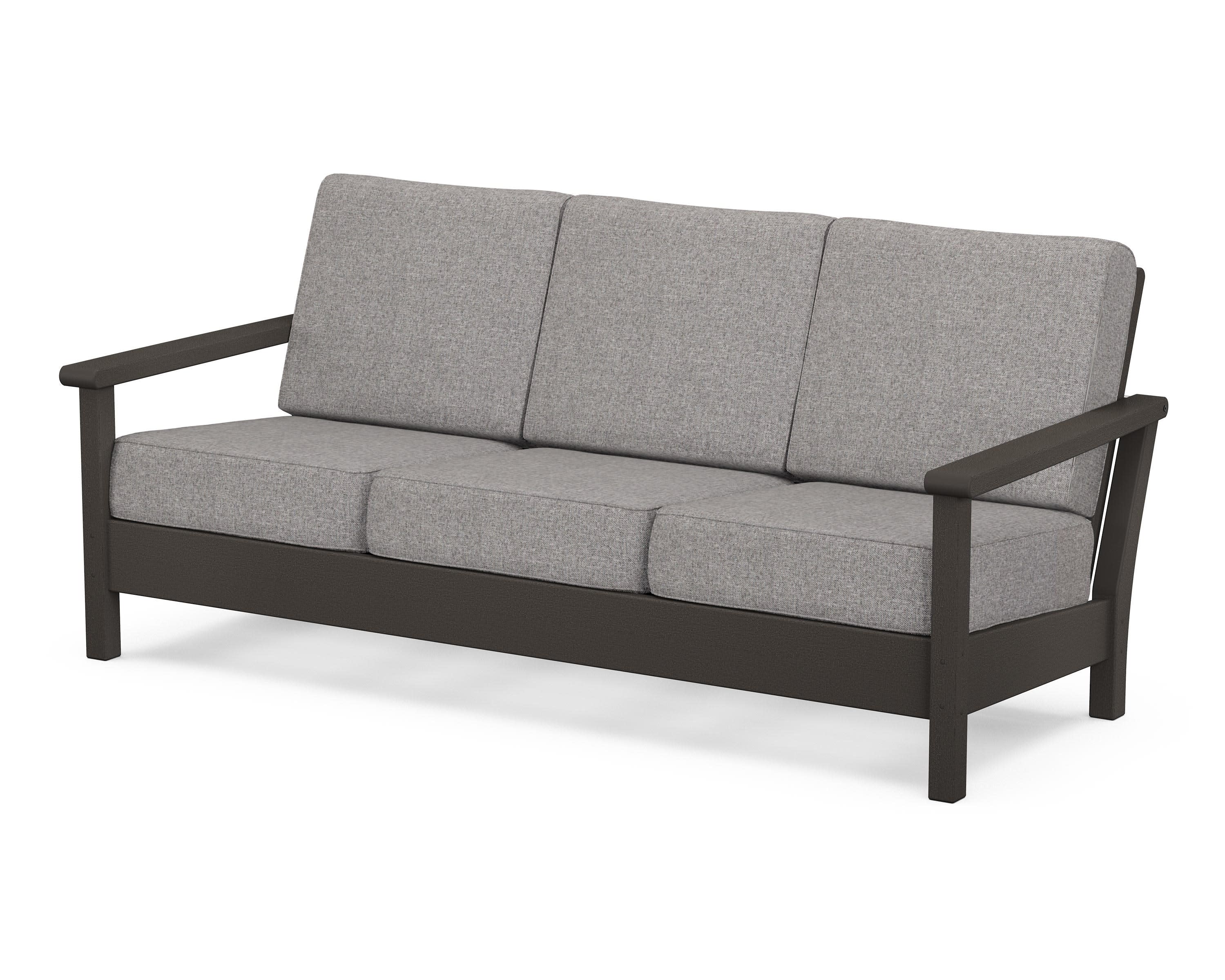 Harbour Deep Seating Sofa in Vintage Coffee / Grey Mist