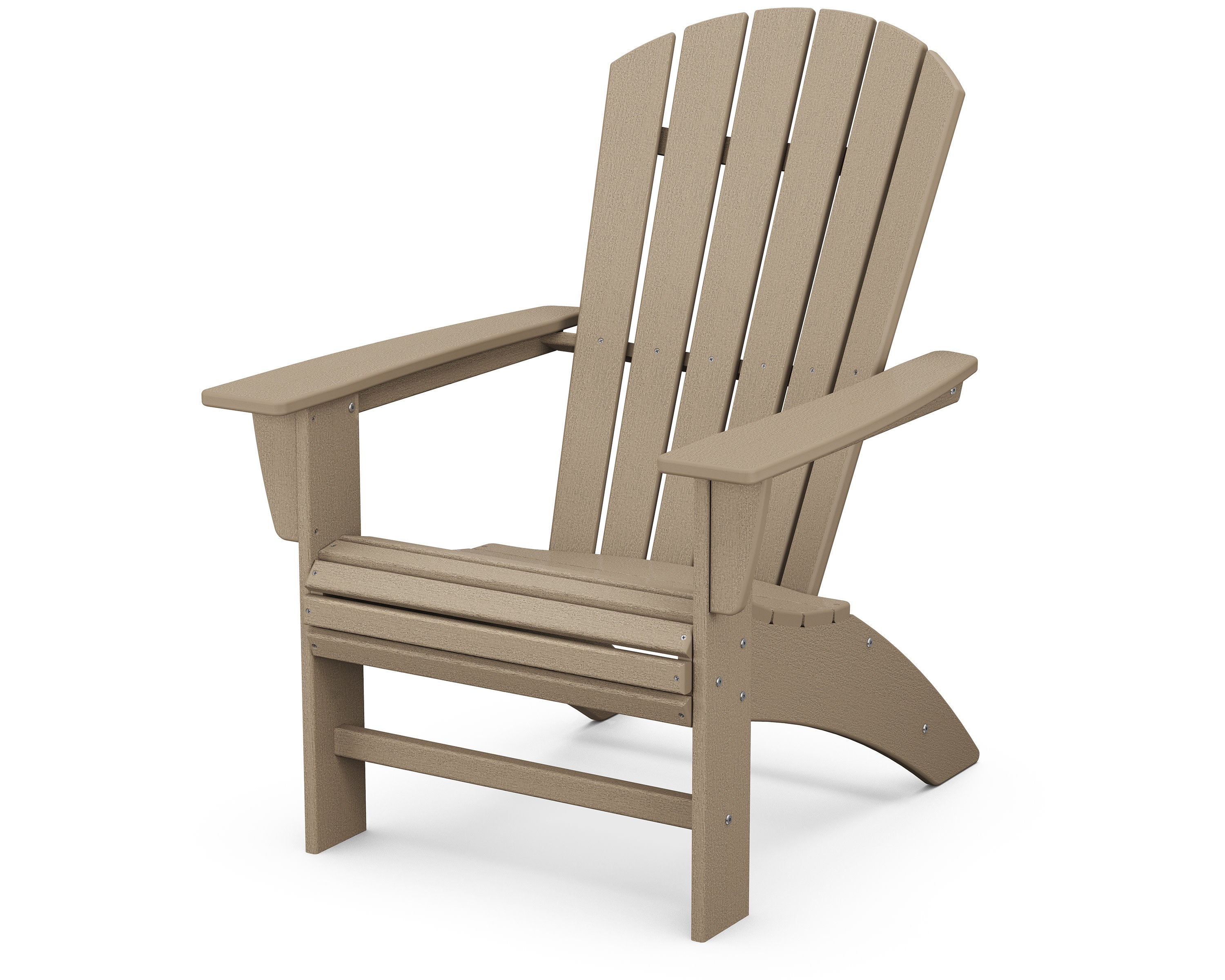 Nautical Curveback Adirondack Chair in Vintage Sahara