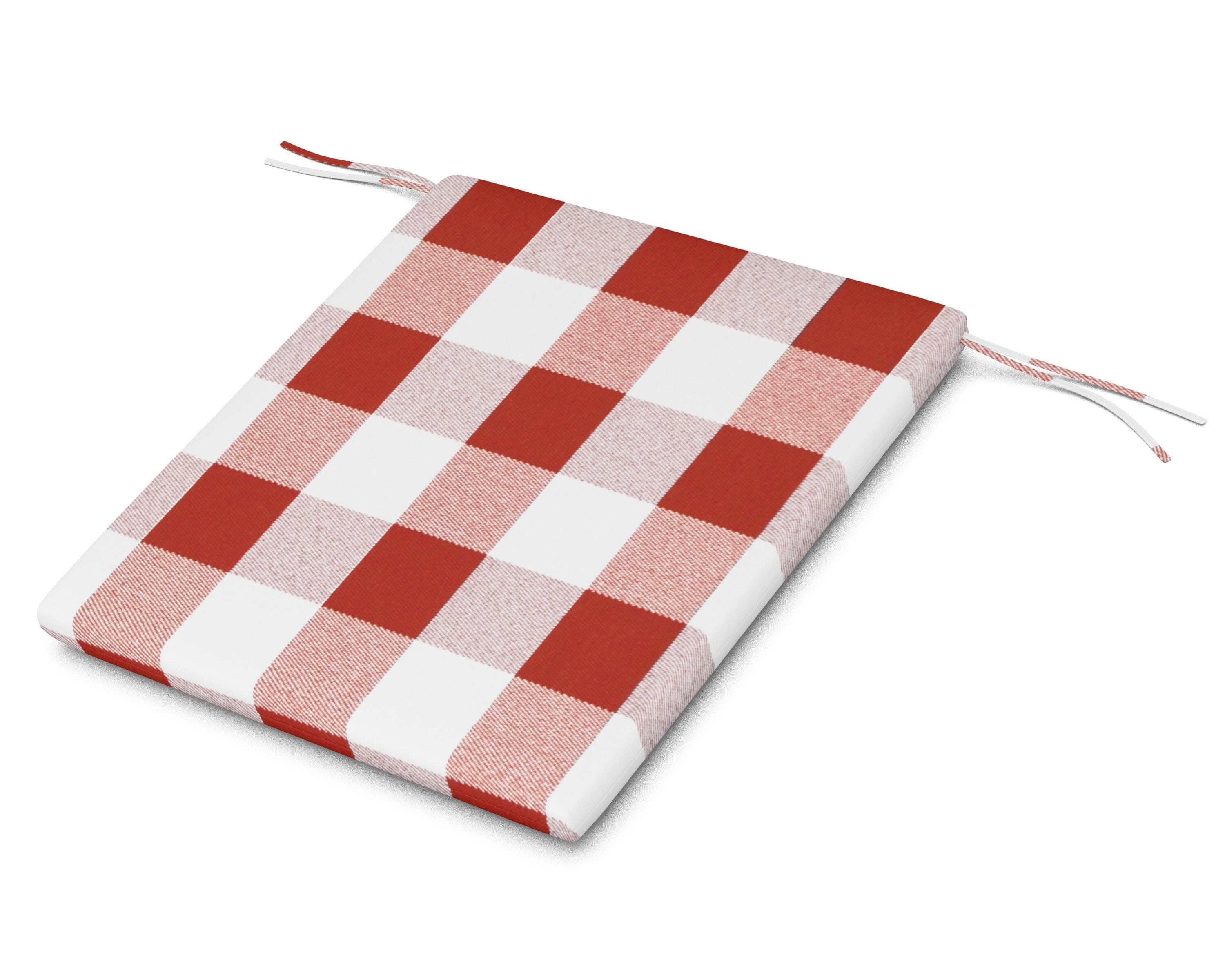 AL100 Seat Pad in Buffalo Plaid Crimson