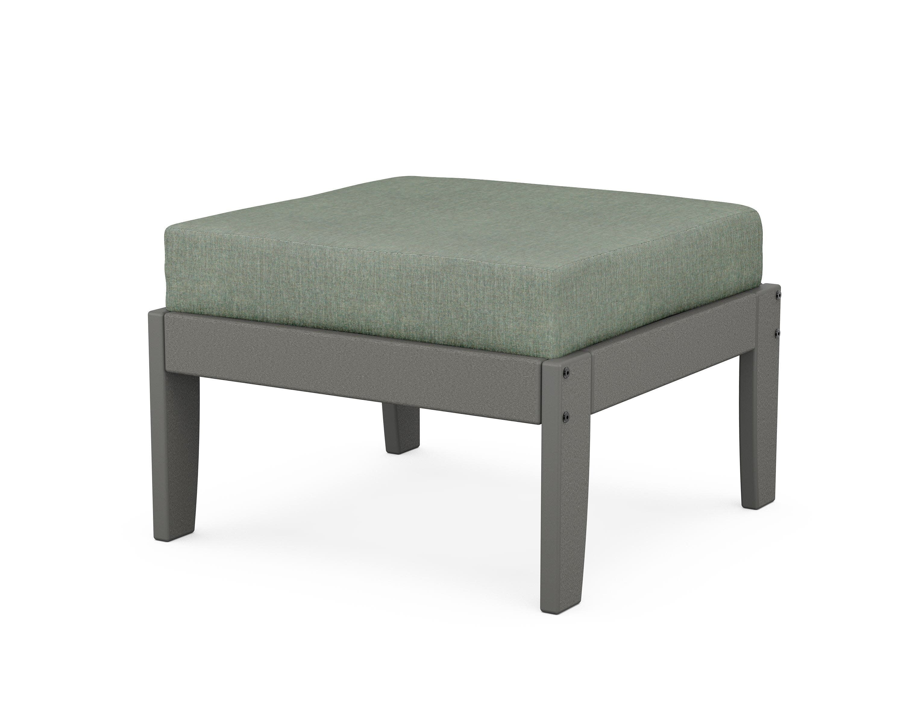 Modular Ottoman - Classic in Slate Grey / Cast Sage