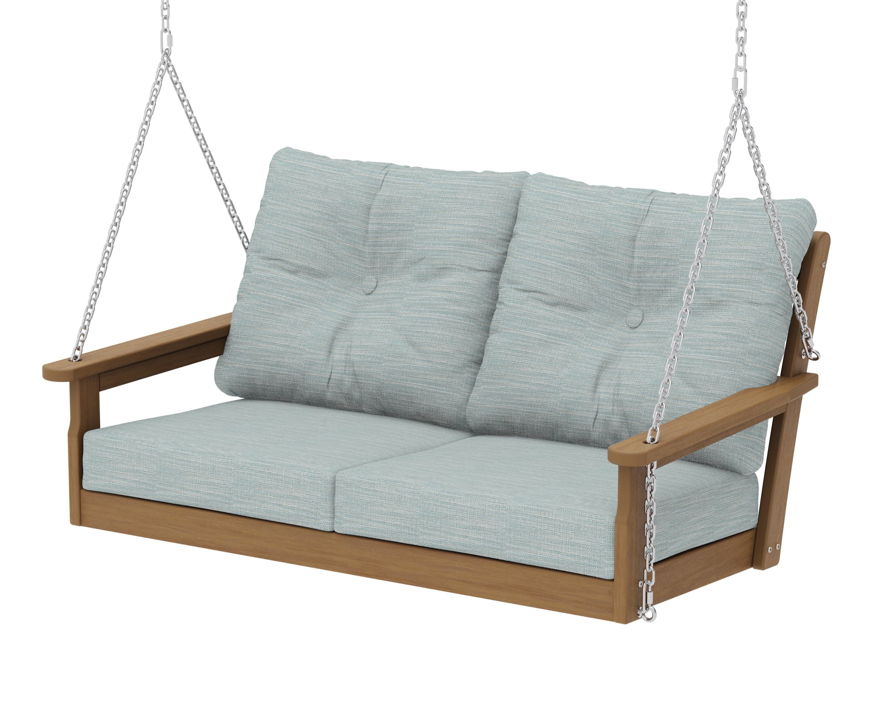 Vineyard Deep Seating Swing in Natural / Soothe Mist