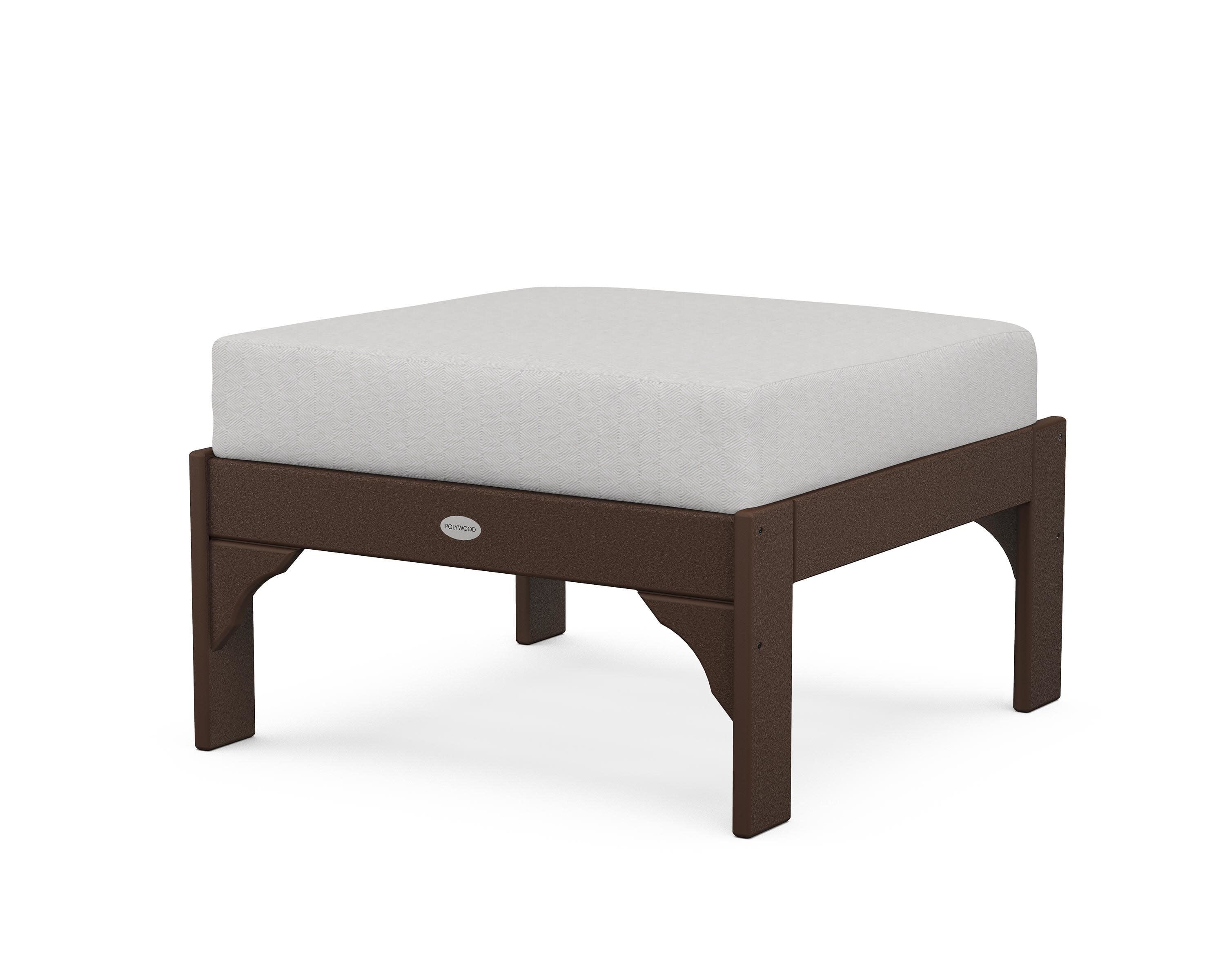 Vineyard Deep Seating Ottoman in Mahogany / Diamond in the Rough