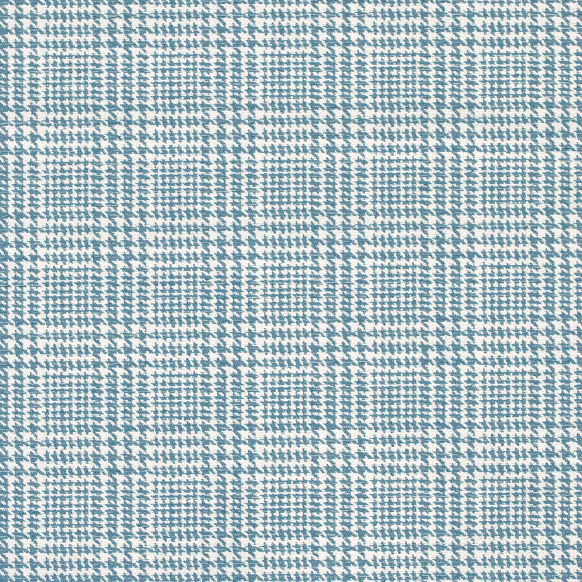 Houndstooth Sky Blue Performance Fabric Sample