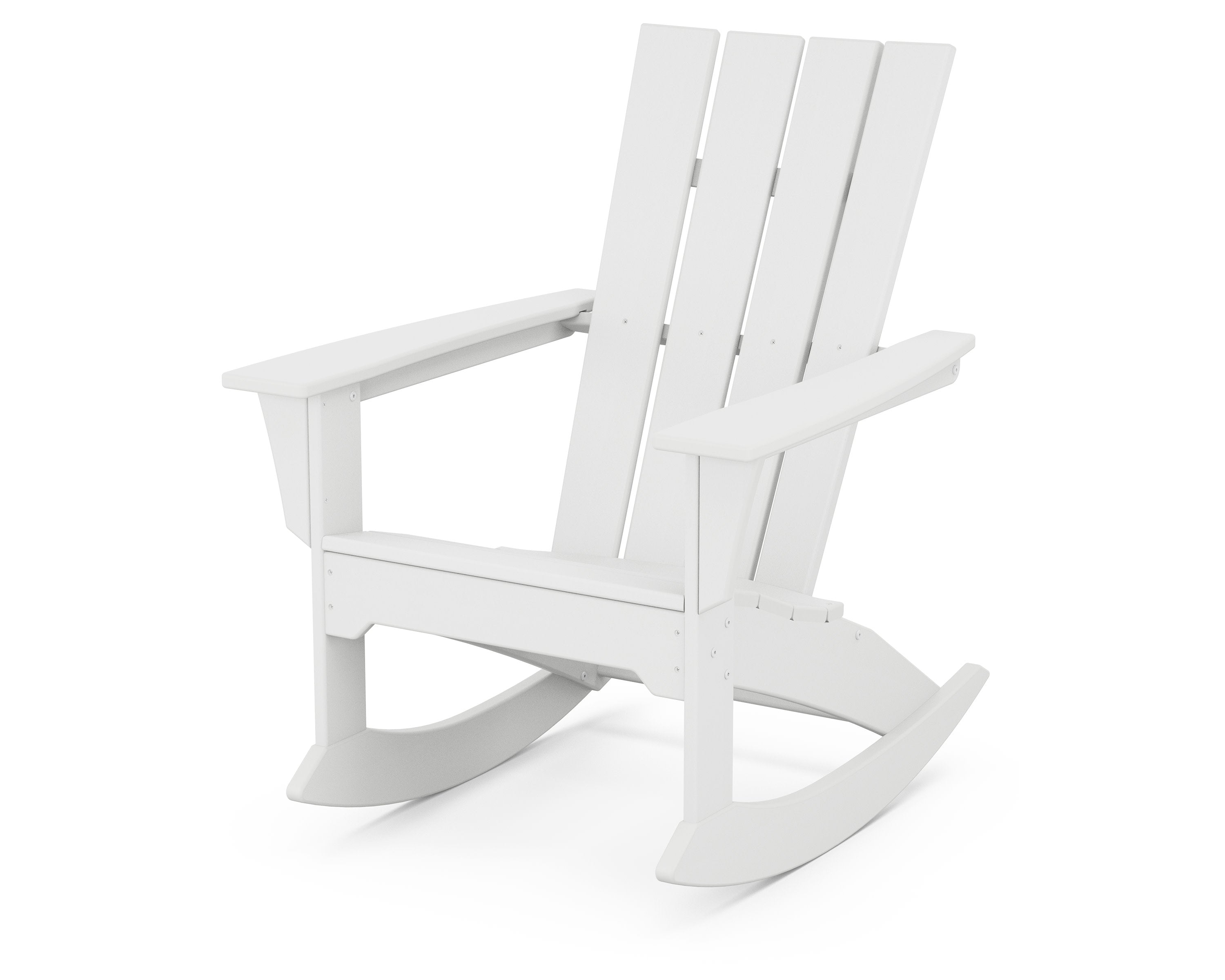 Quattro Adirondack Rocking Chair in White