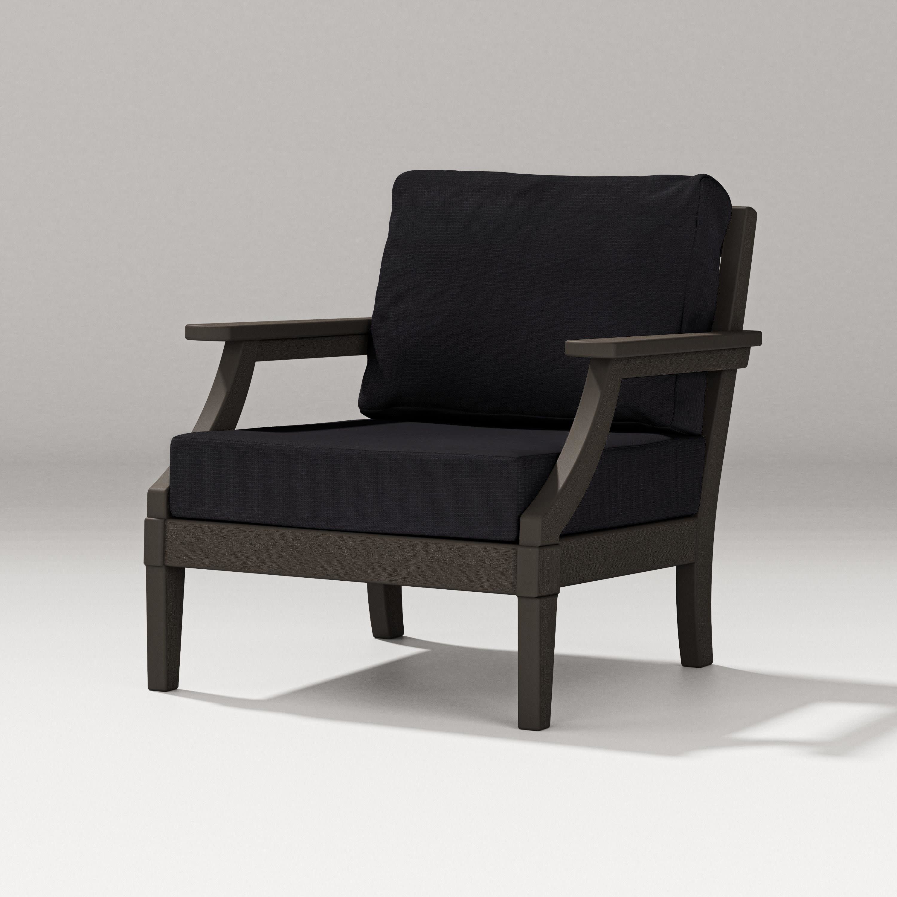 Estate Lounge Chair in Vintage Coffee / Midnight Linen