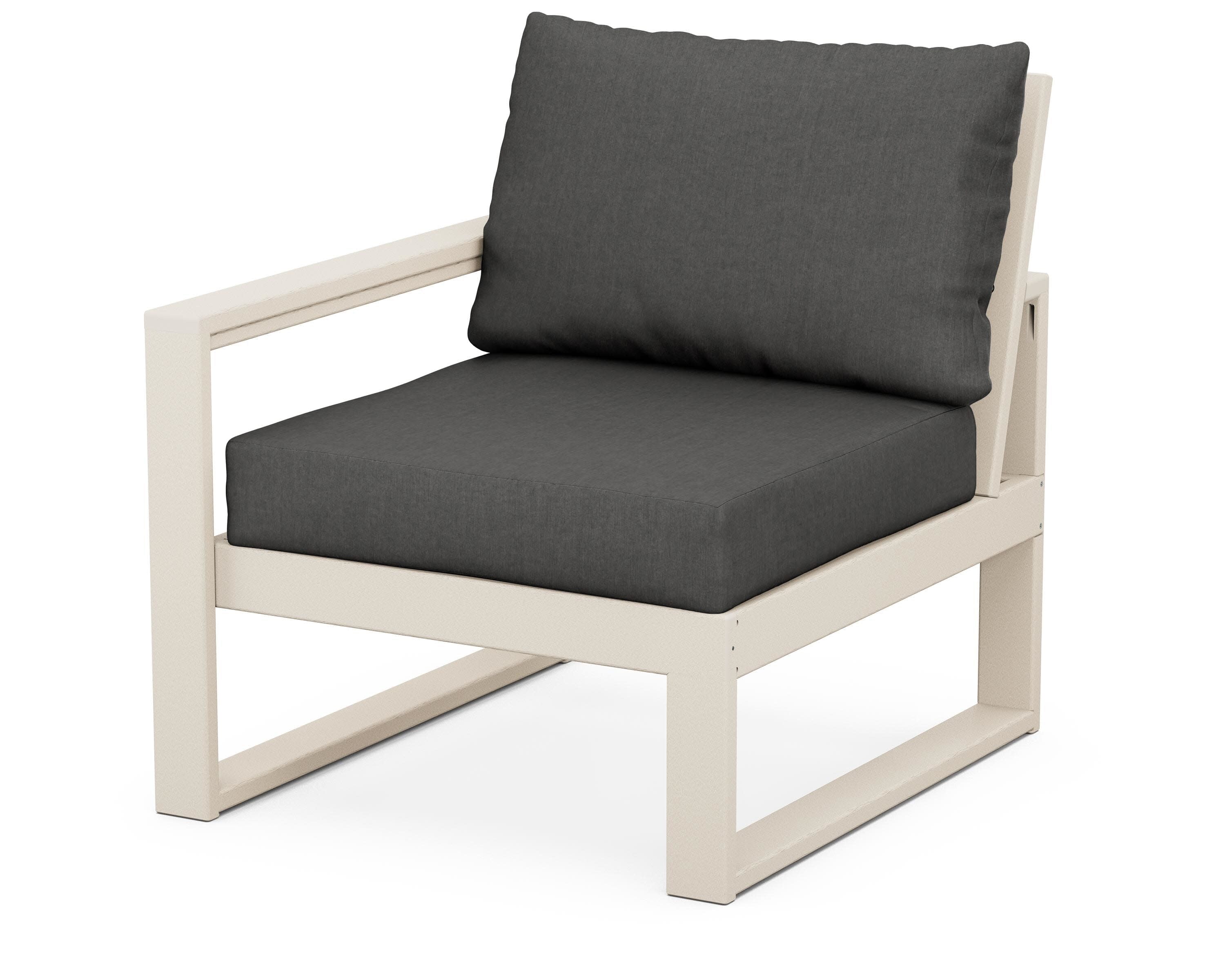 EDGE Modular Left Arm Chair in Sand / Spectrum Carbon