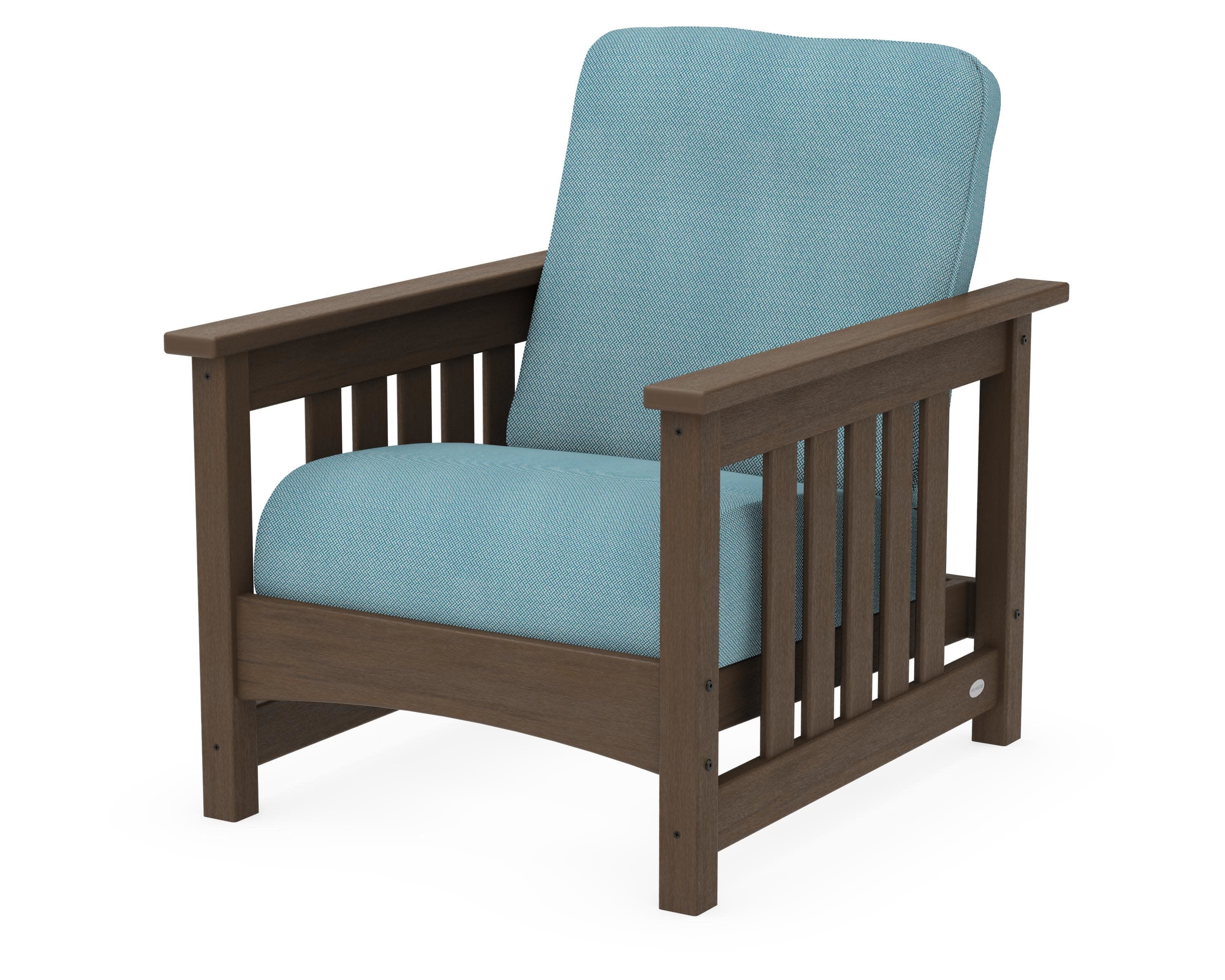 Club Mission Chair in Kona / Lattice Sky Blue