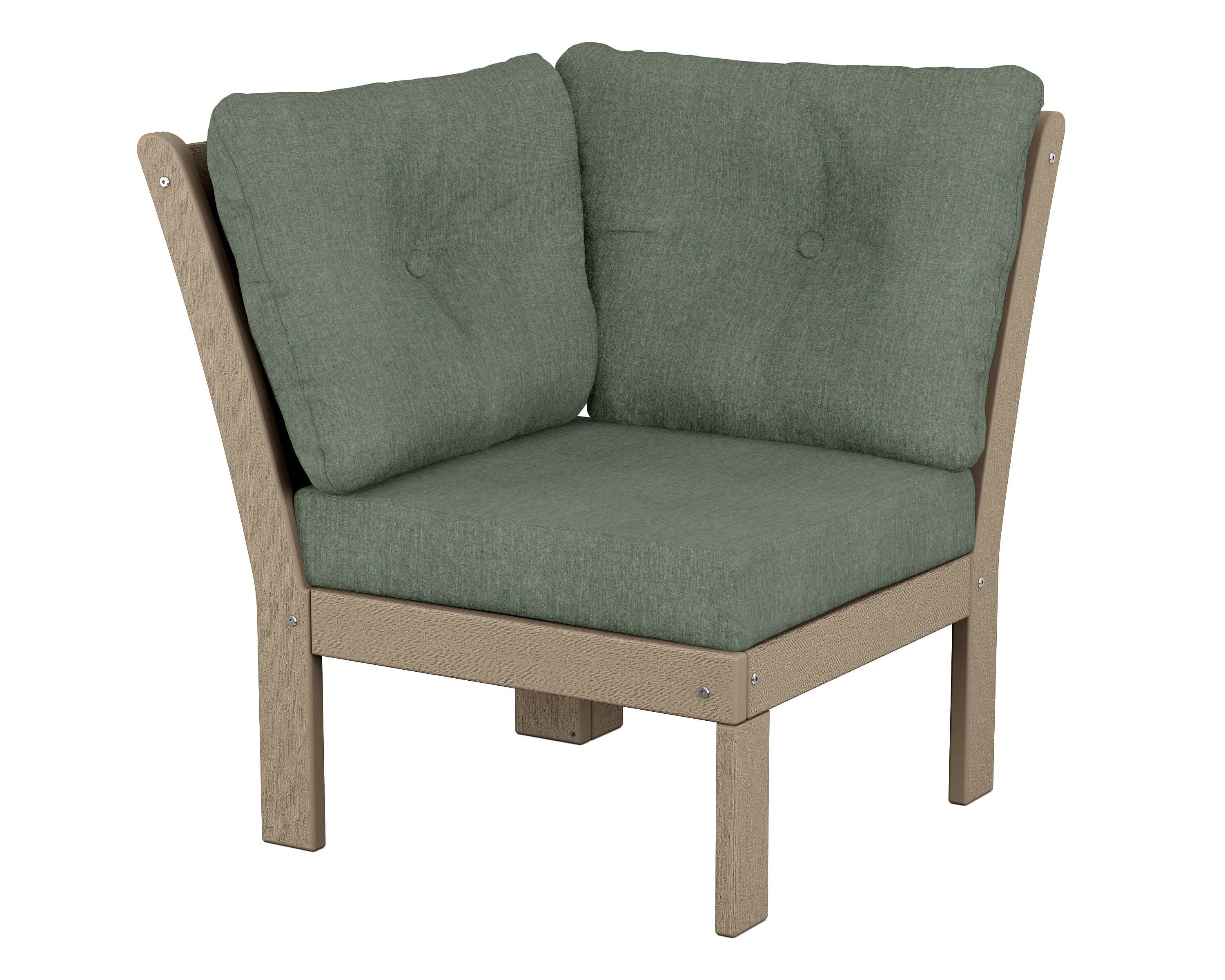 Vineyard Modular Corner Chair in Vintage Sahara / Cast Sage