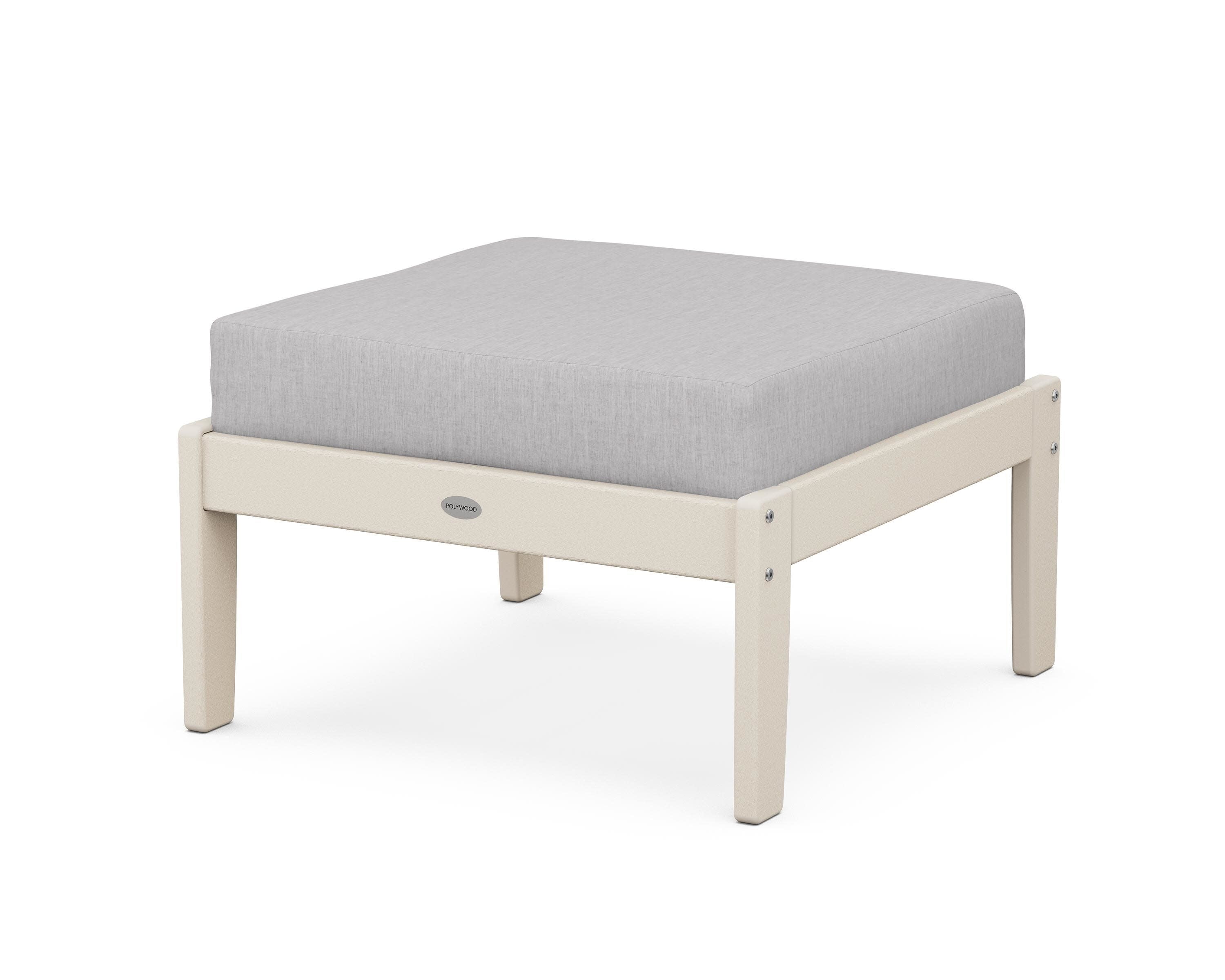 Braxton Deep Seating Ottoman in Sand / Granite
