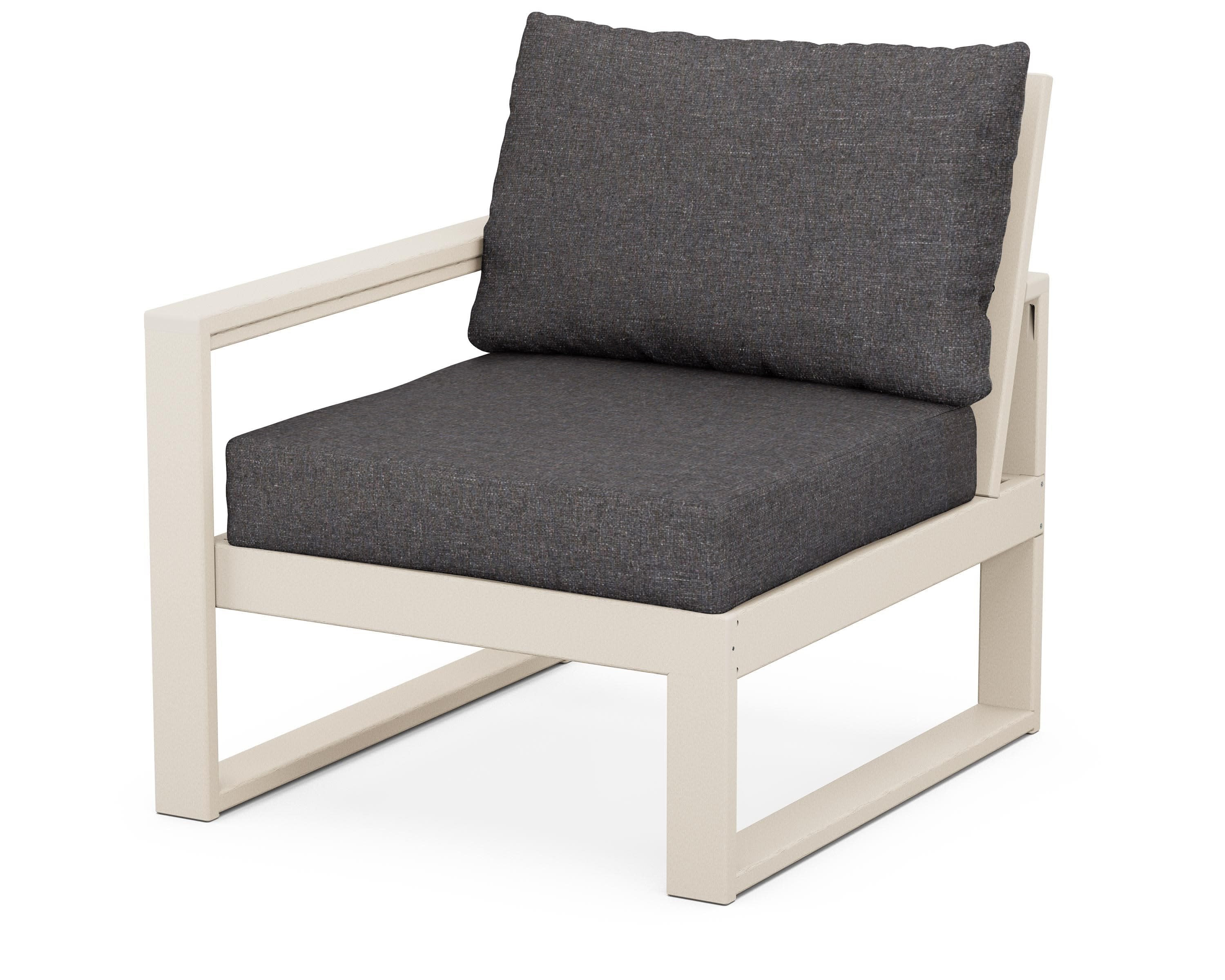 EDGE Modular Left Arm Chair in Sand / Ash Charcoal