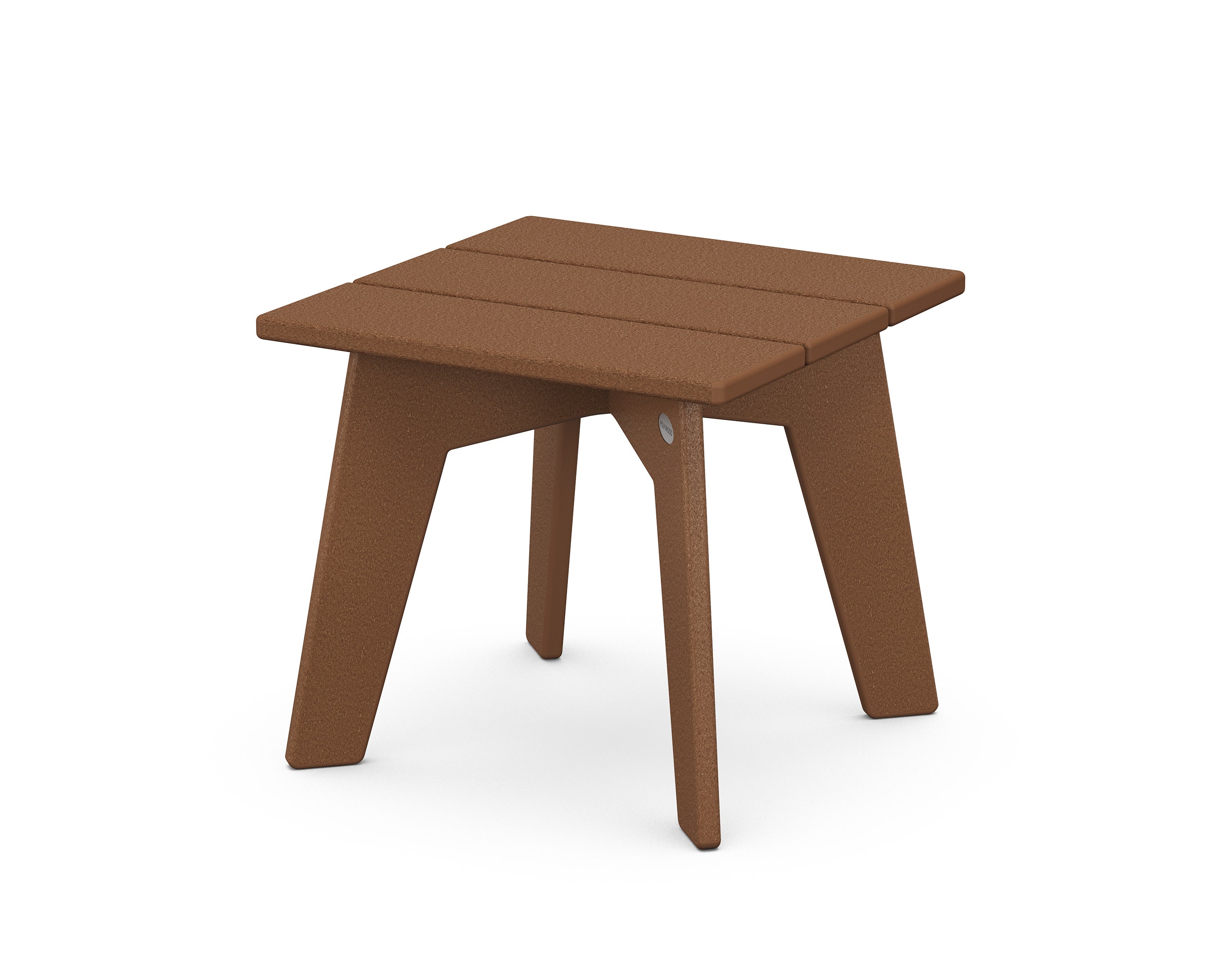 Riviera Modern Side Table in Teak