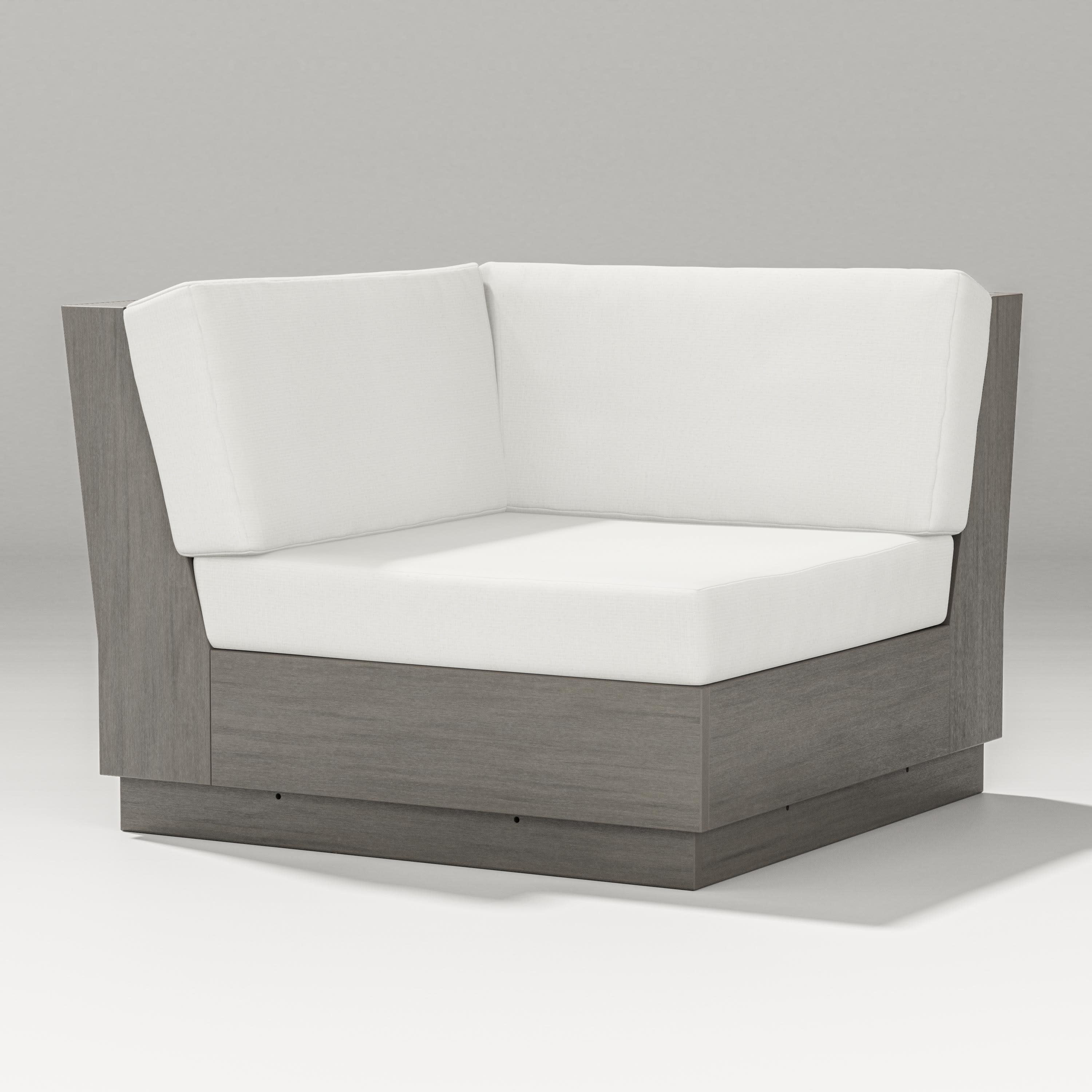 Elevate Modular Corner Chair in Driftwood / Natural Linen