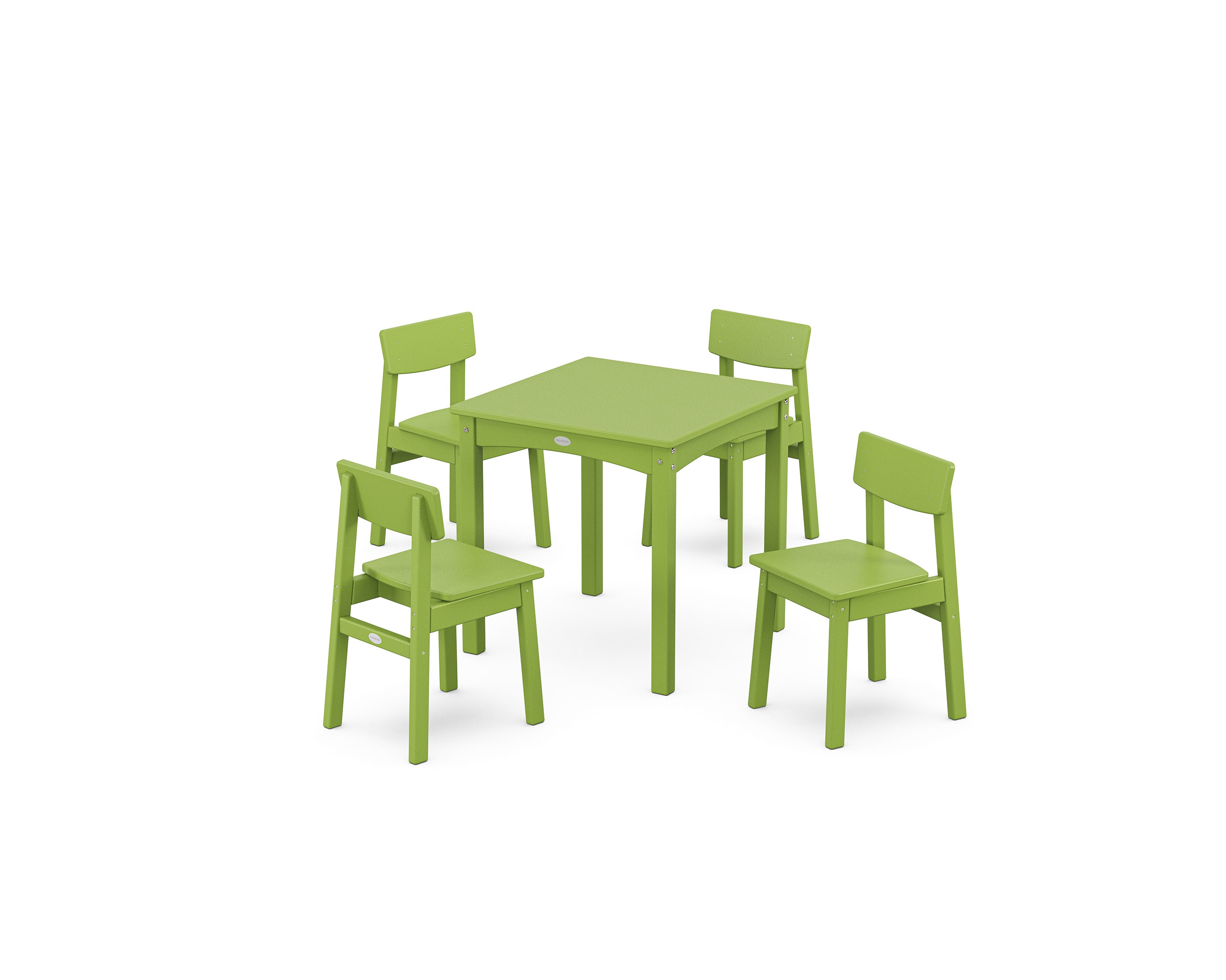 Modern Studio Kids 5-Piece Dining Set in Lime