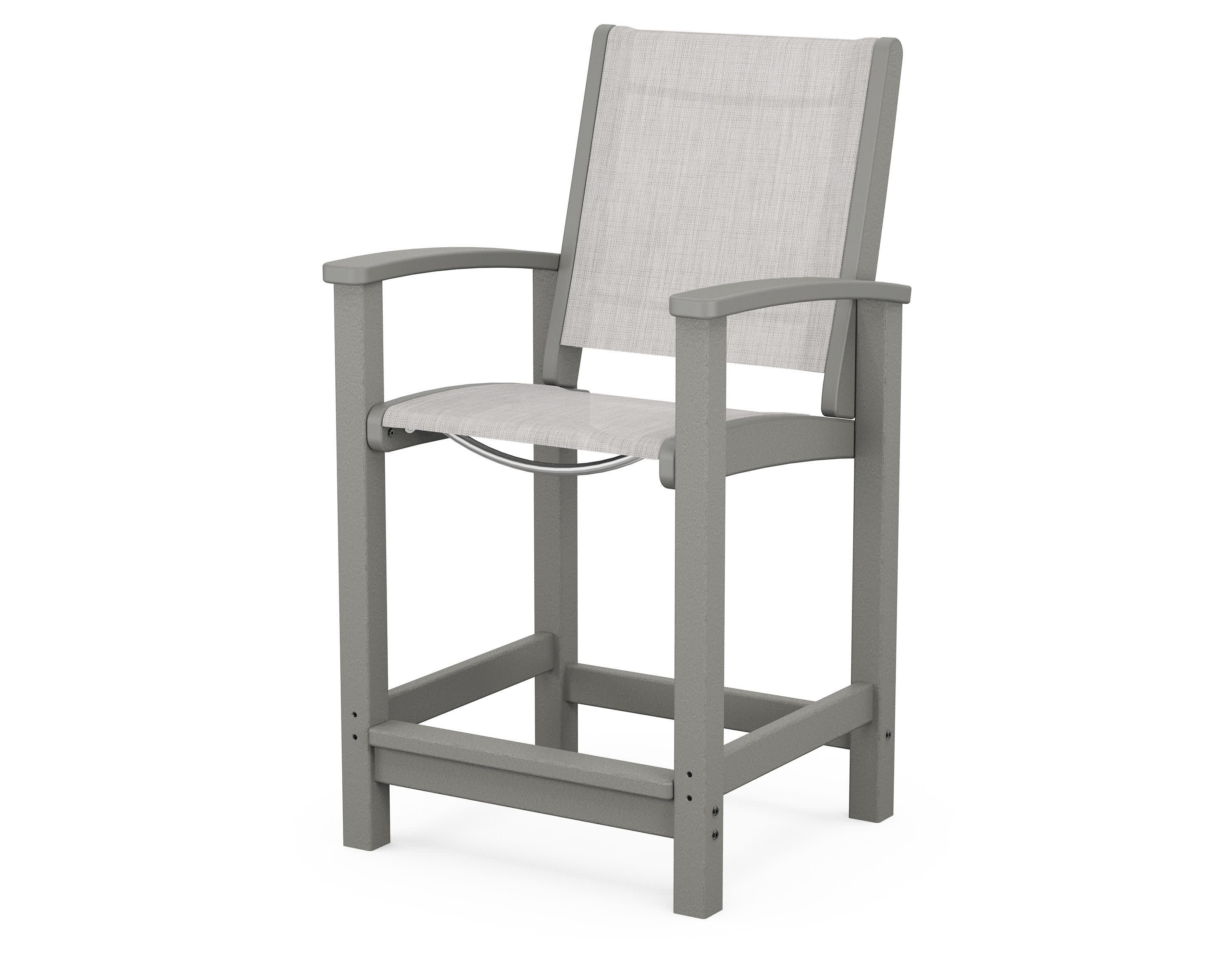 Coastal Counter Chair in Slate Grey / Parchment Sling