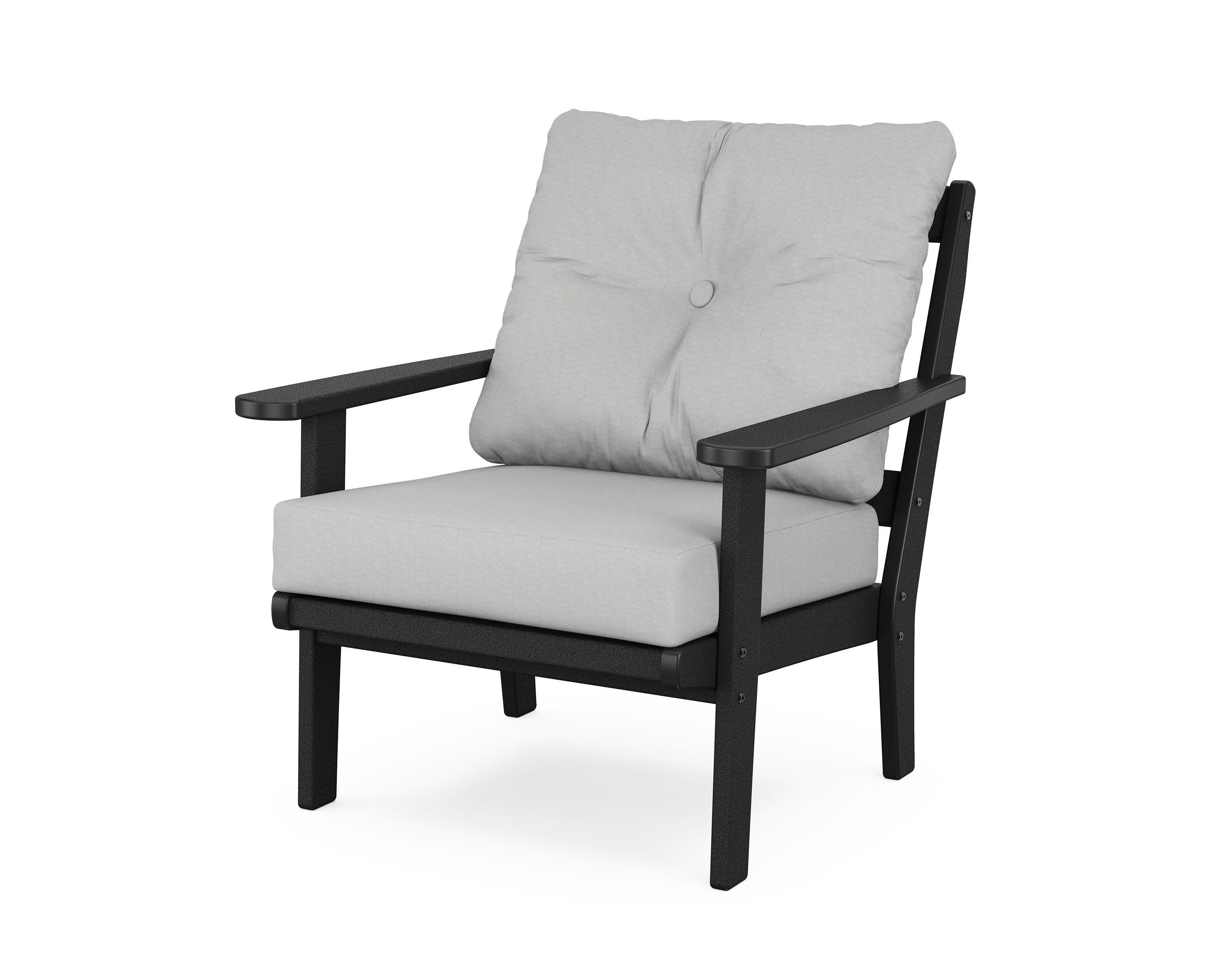 Mission Deep Seating Chair in Black / Diamond in the Rough