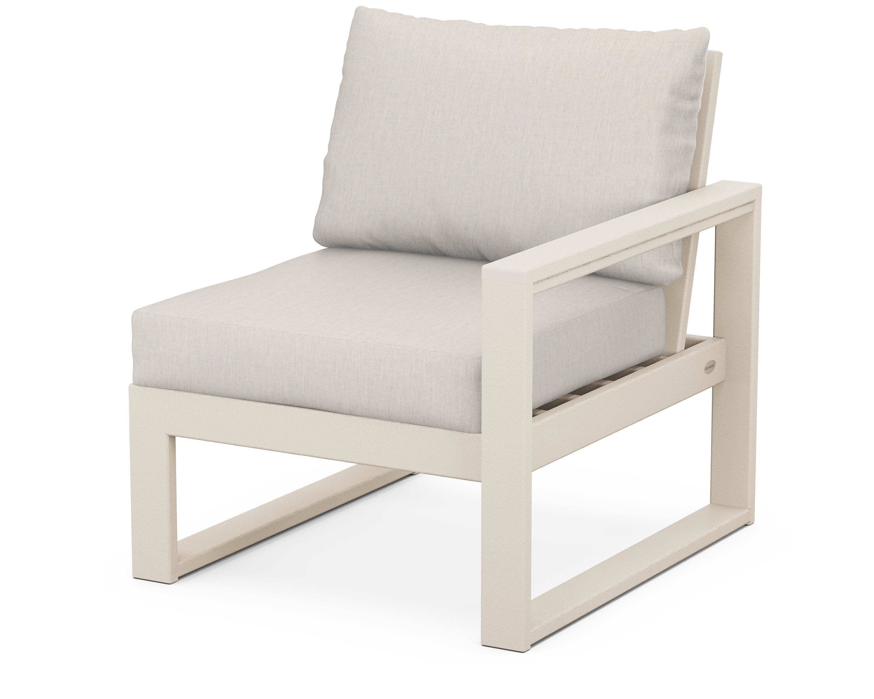EDGE Modular Right Arm Chair in Sand / Cast Ash