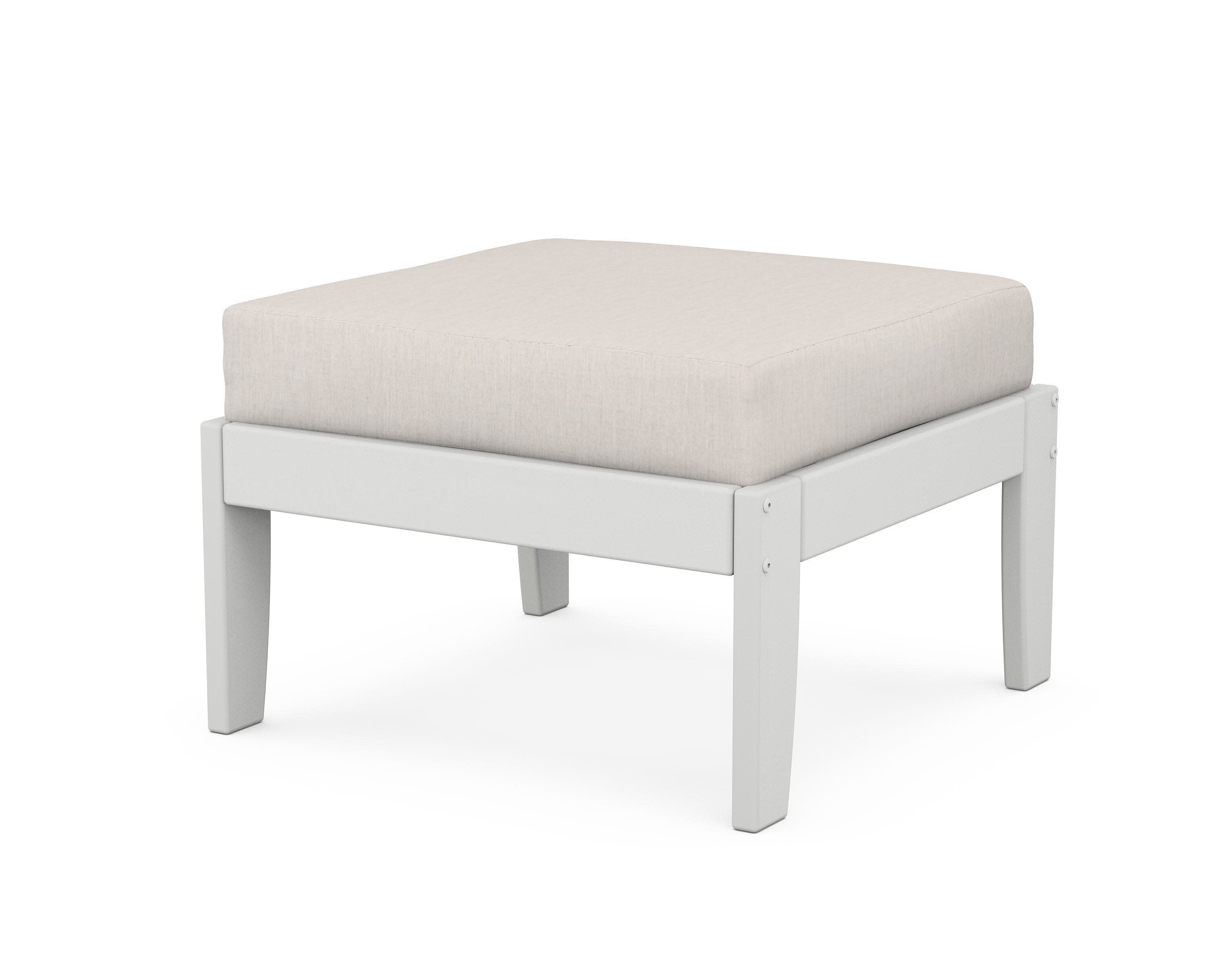 Modular Ottoman - Classic in White / Cast Ash