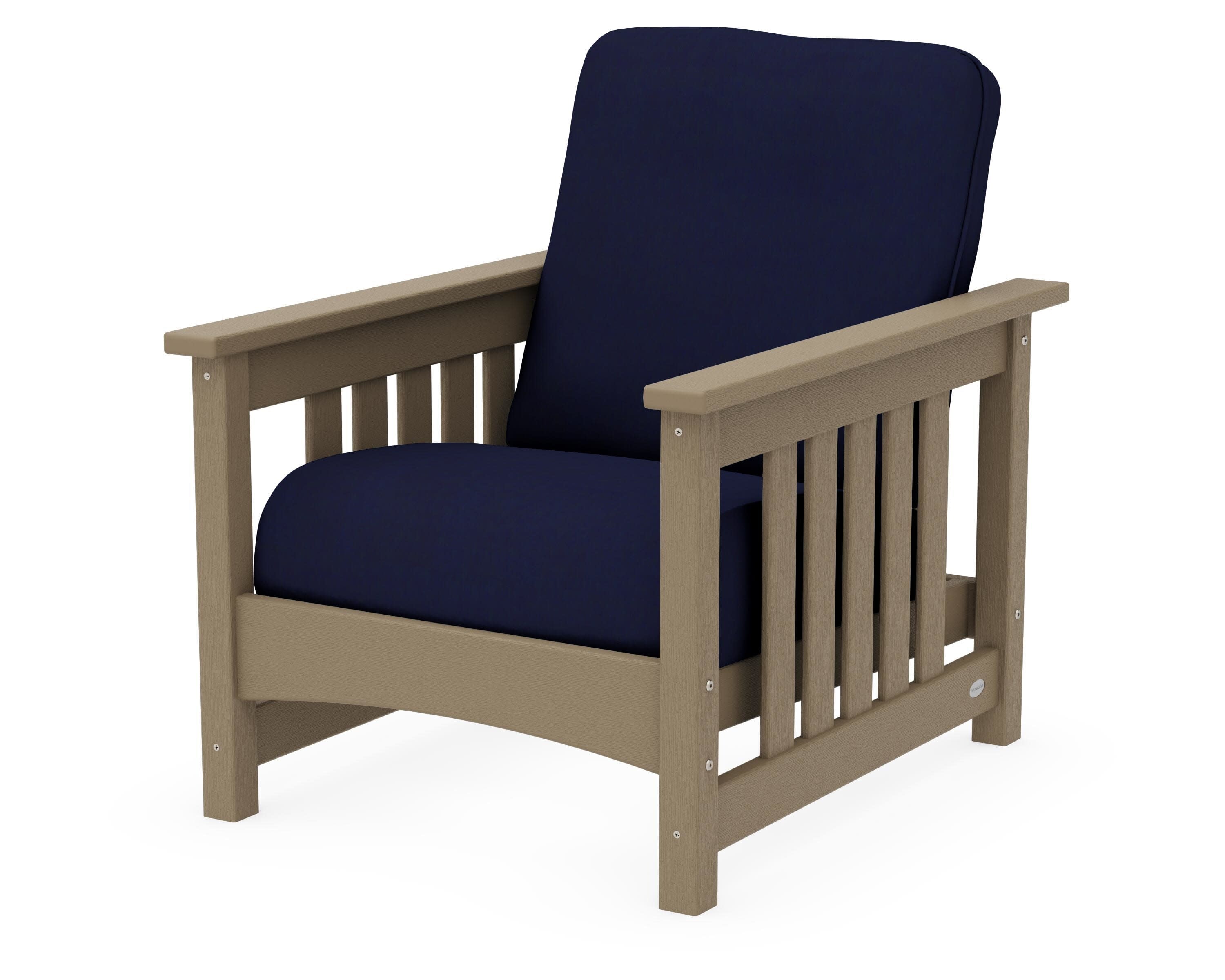 Club Mission Chair in Vintage Sahara / Navy