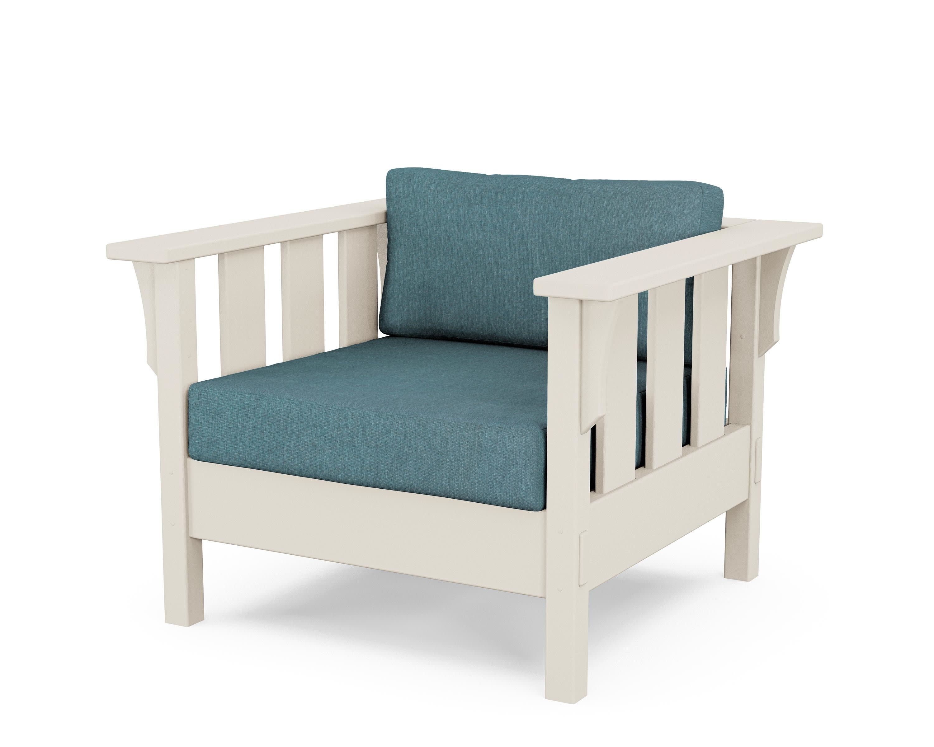 Acadia Deep Seating Chair in Sand / Ocean Teal