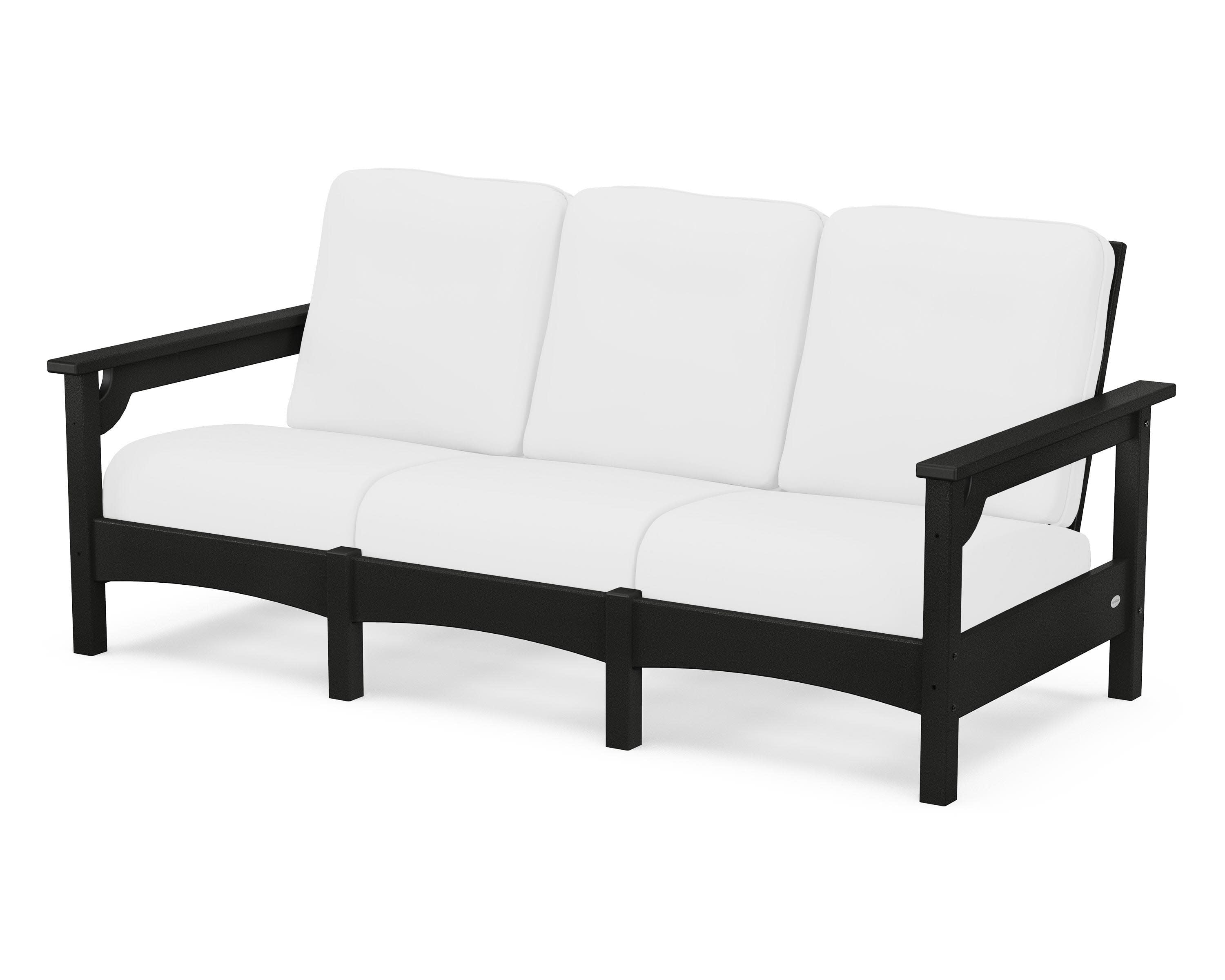 Club Sofa in Black / Natural