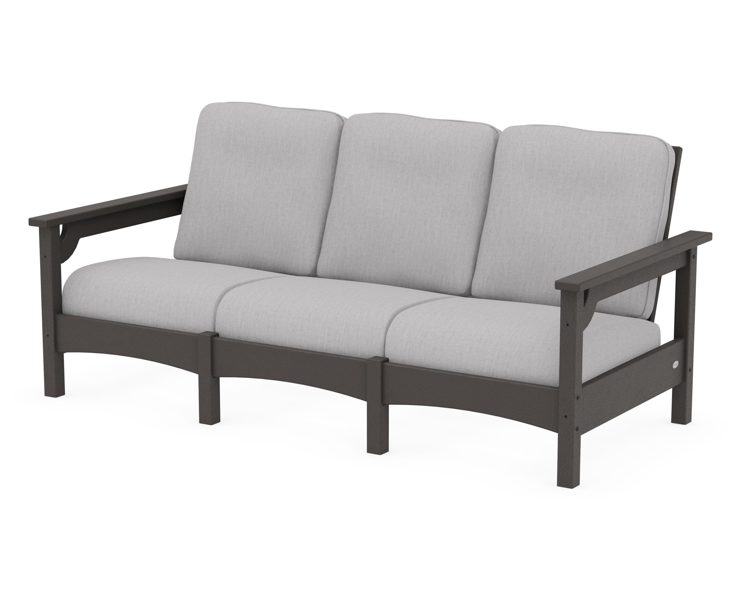 Club Sofa in Vintage Coffee / Granite