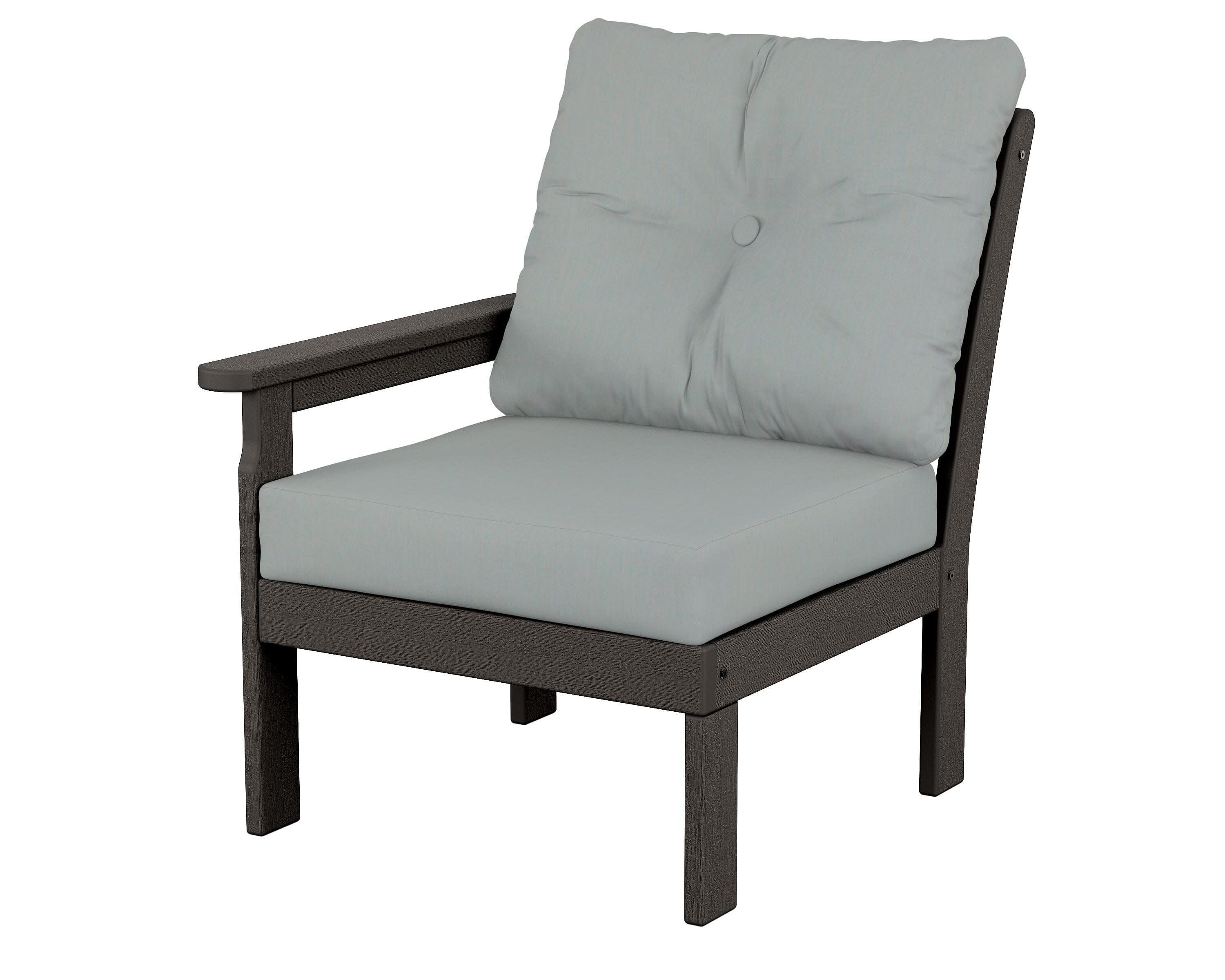Vineyard Modular Left Arm Chair in Vintage Coffee / Spa