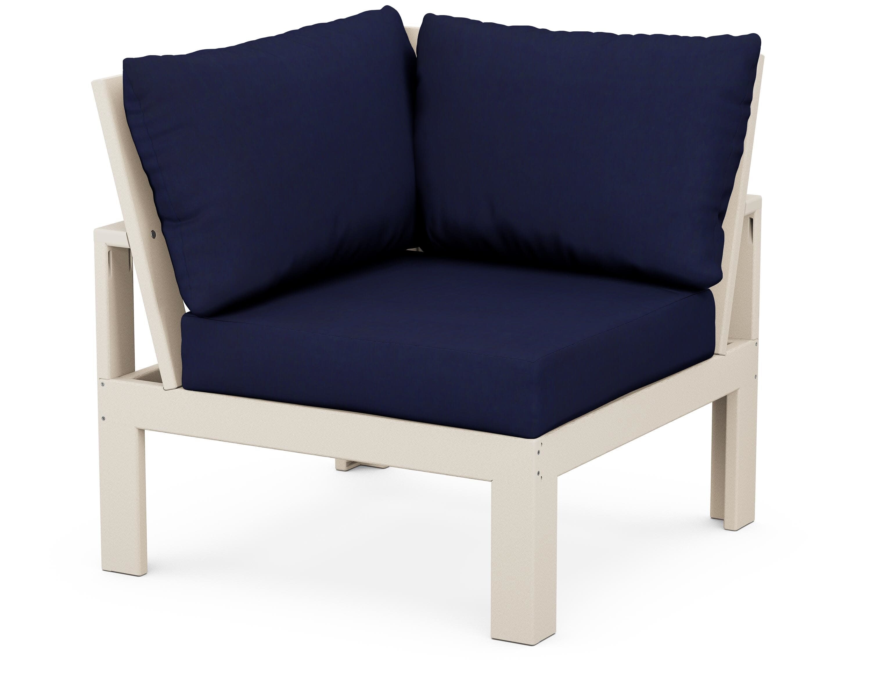 Modular Corner Chair in Sand / Navy