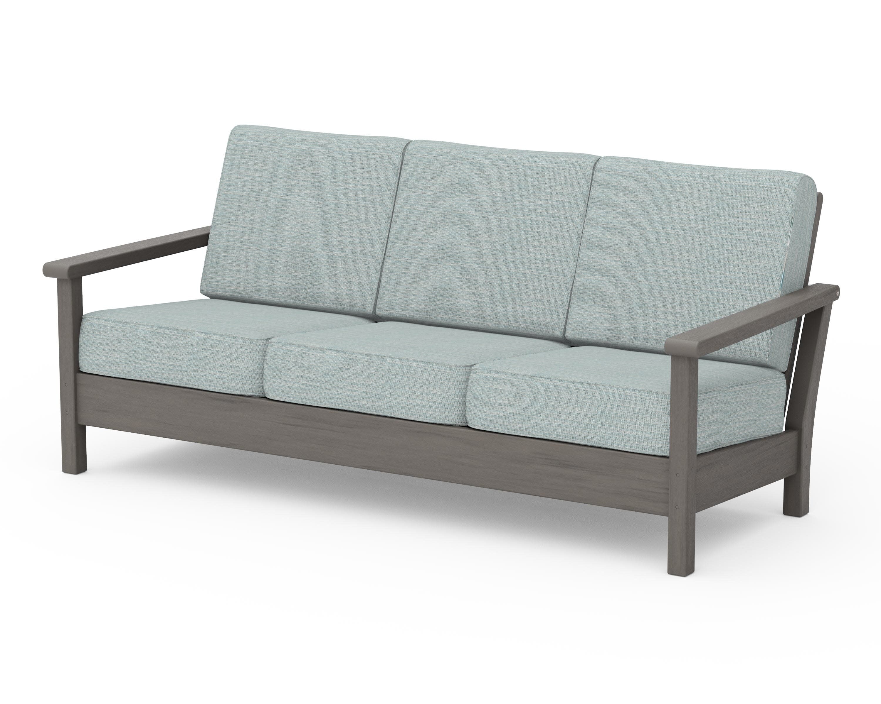 Harbour Deep Seating Sofa in Driftwood / Soothe Mist