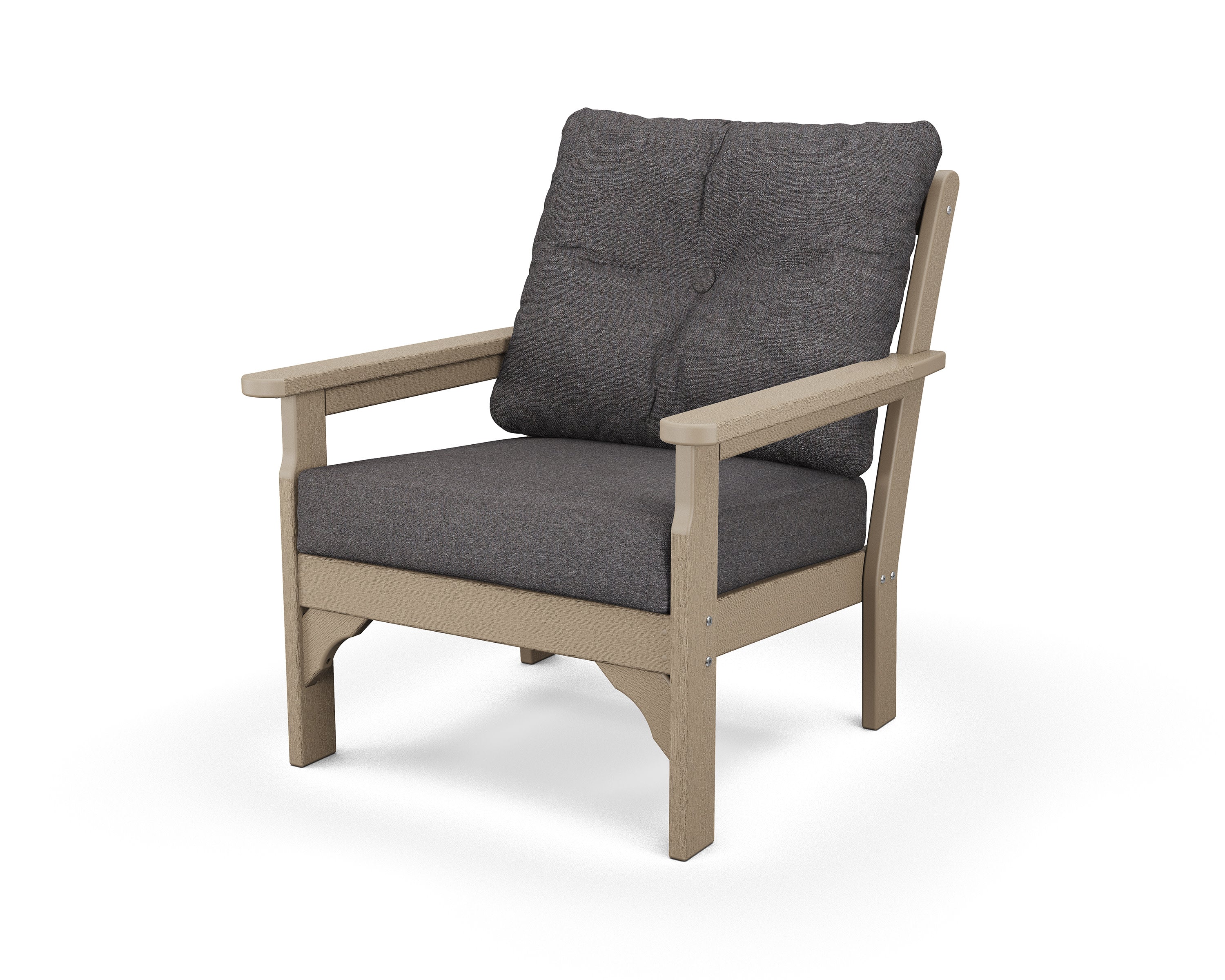 Vineyard Deep Seating Chair in Vintage Sahara / Ash Charcoal