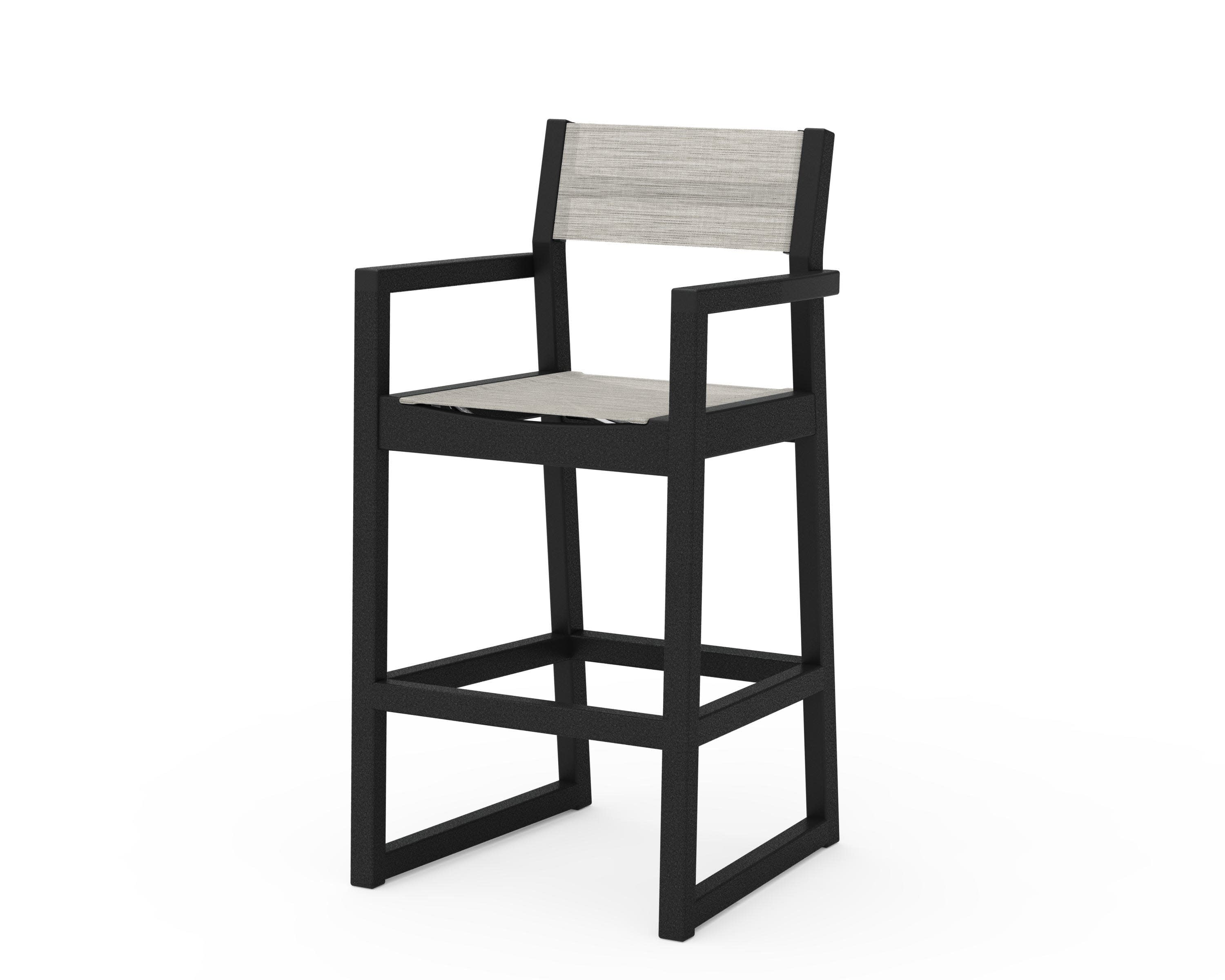 EDGE Sling Bar Arm Chair in Black / Birch Sling