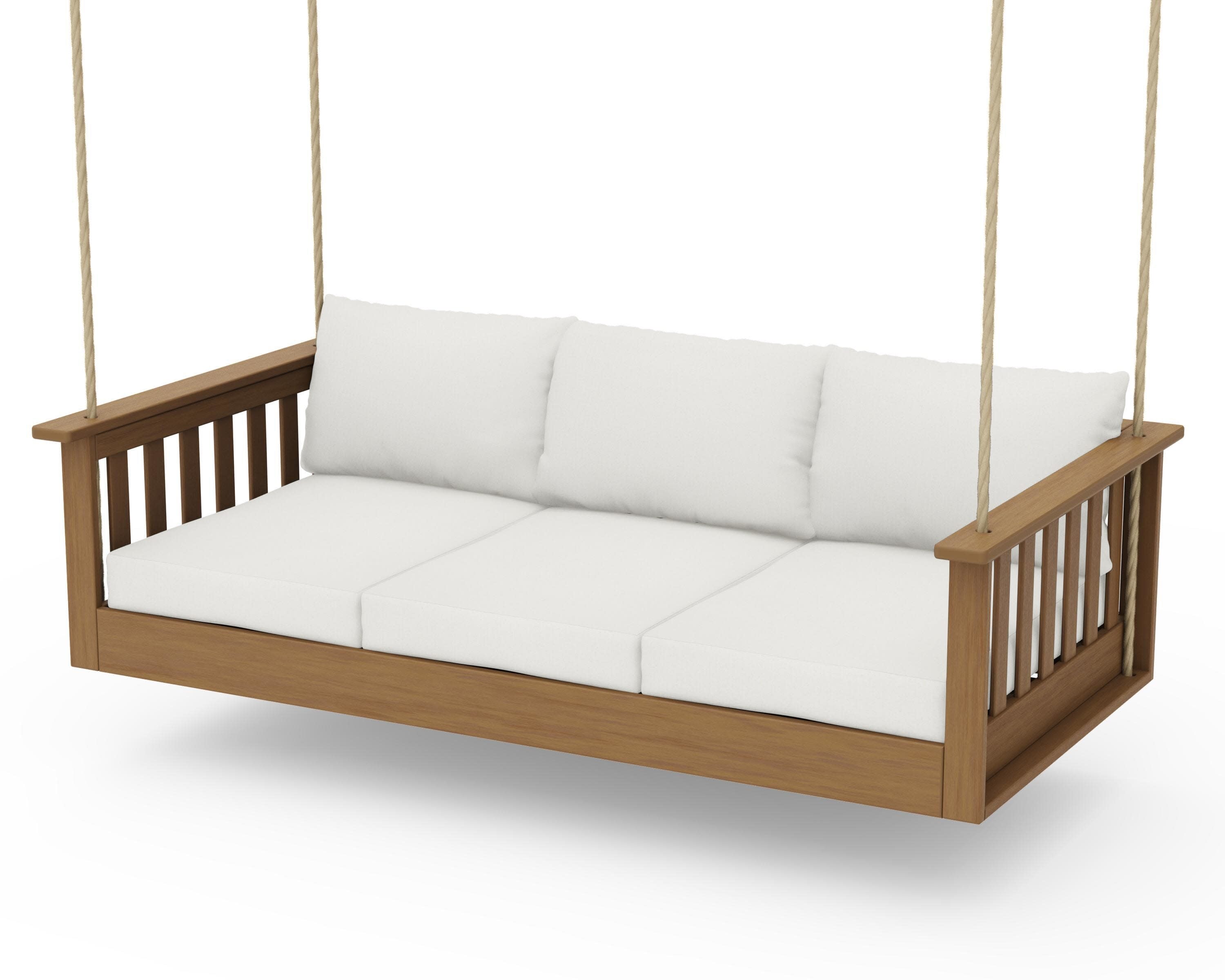 Vineyard Daybed Swing in Natural / Natural Linen