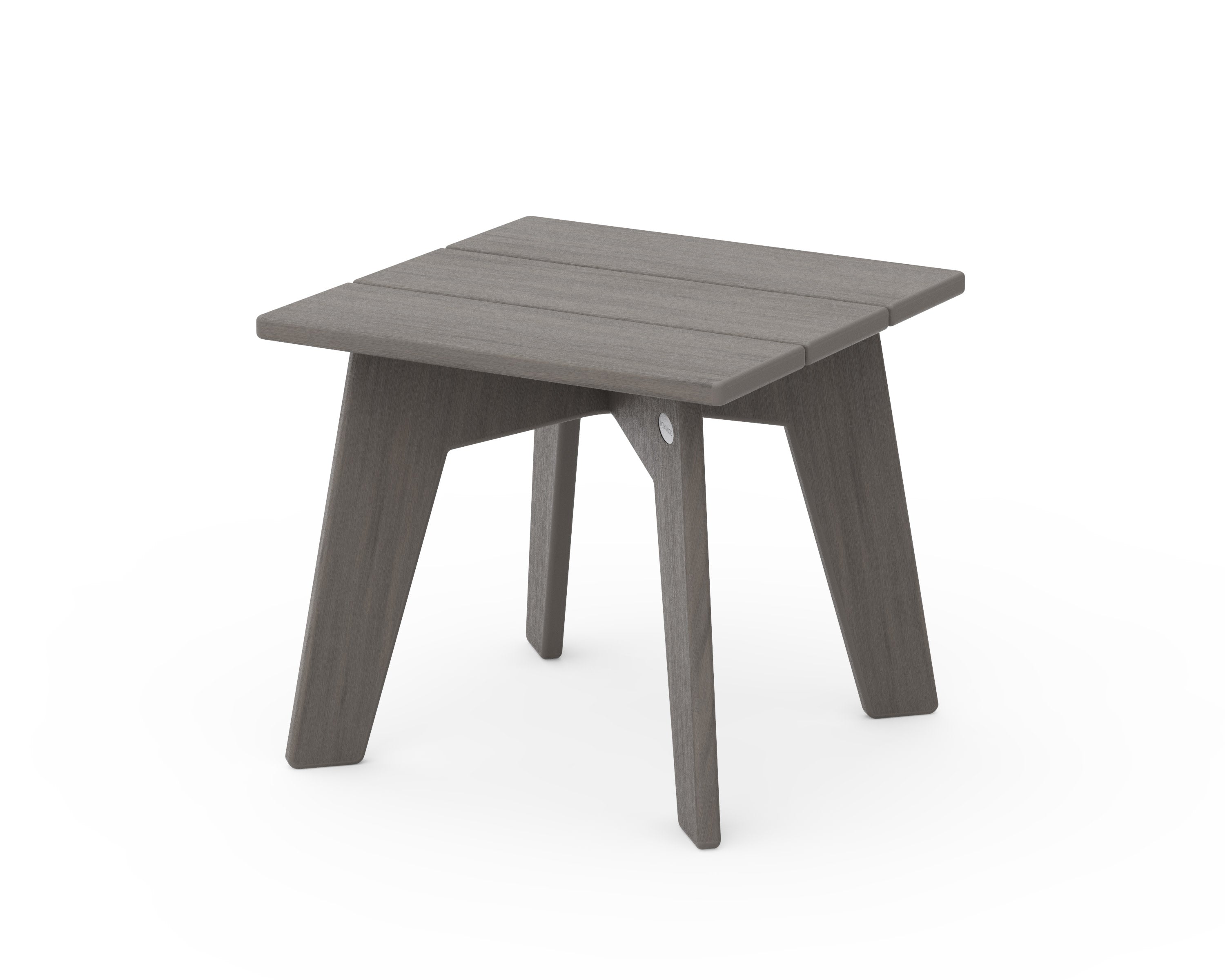 Riviera Modern Side Table in Driftwood