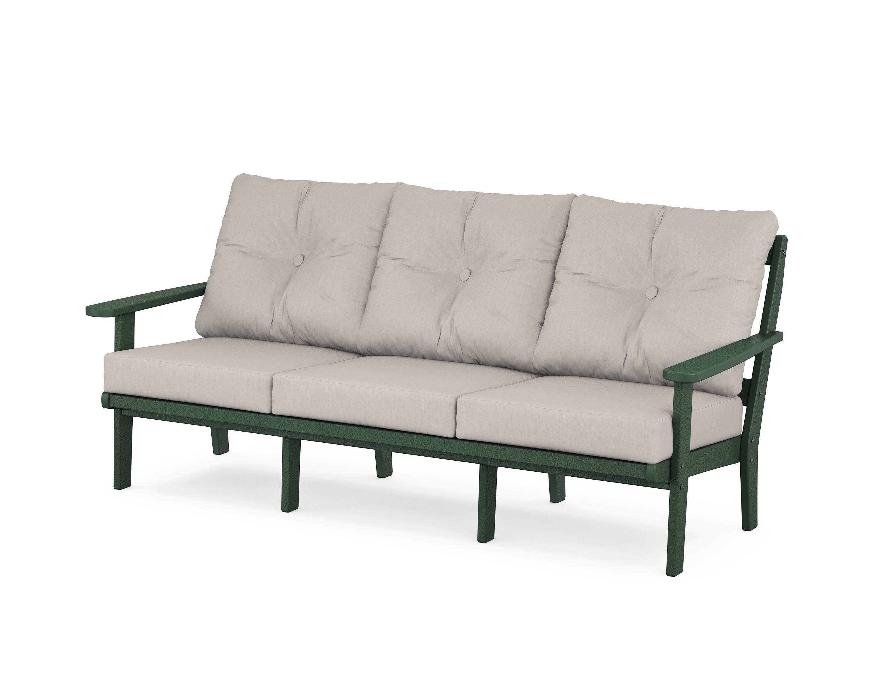 Mission Deep Seating Sofa in Green / Cast Ash
