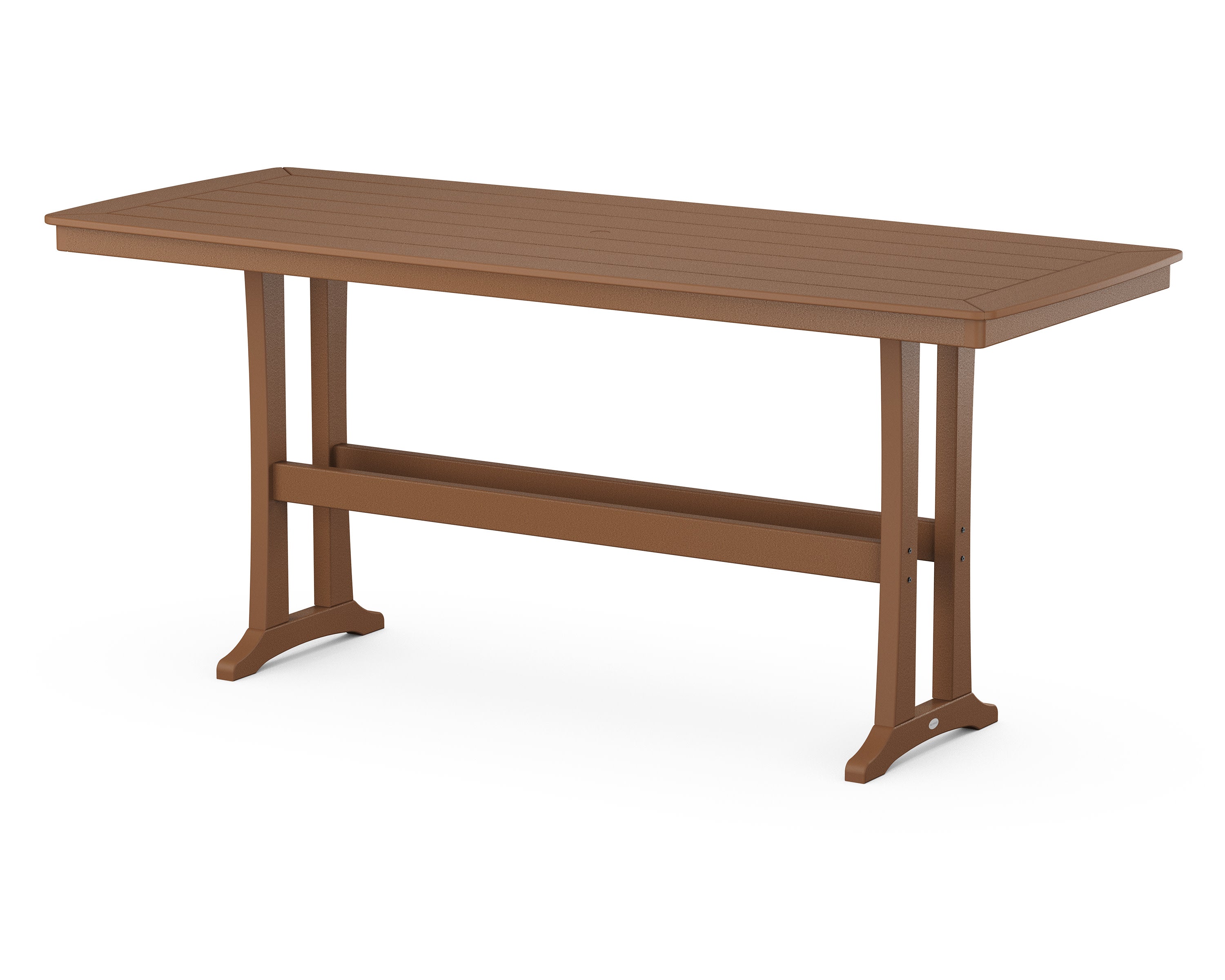Nautical Trestle 39" x 97" Bar Table in Teak