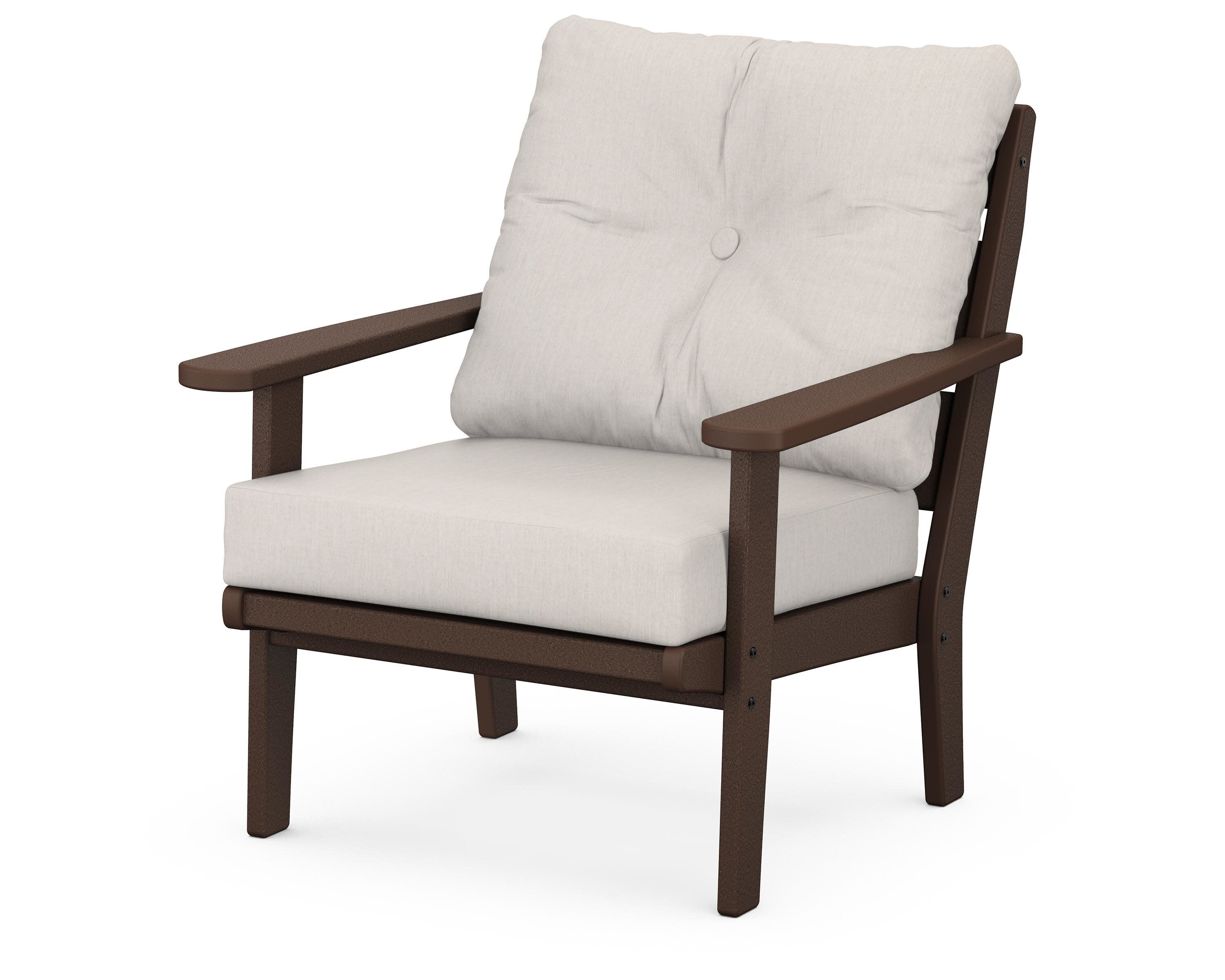 Lakeside Deep Seating Chair in Mahogany / Cast Ash