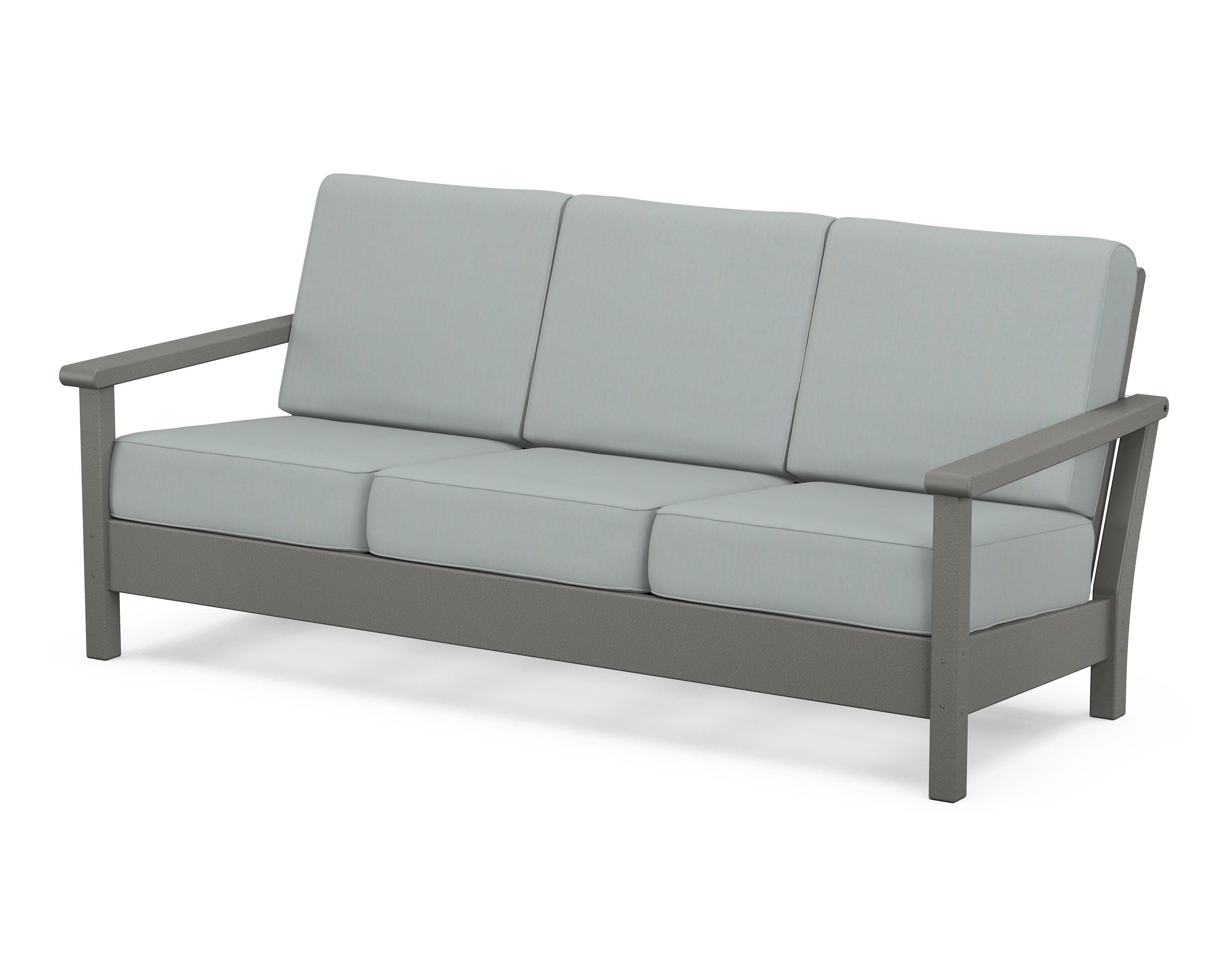 Harbour Deep Seating Sofa in Slate Grey / Spa