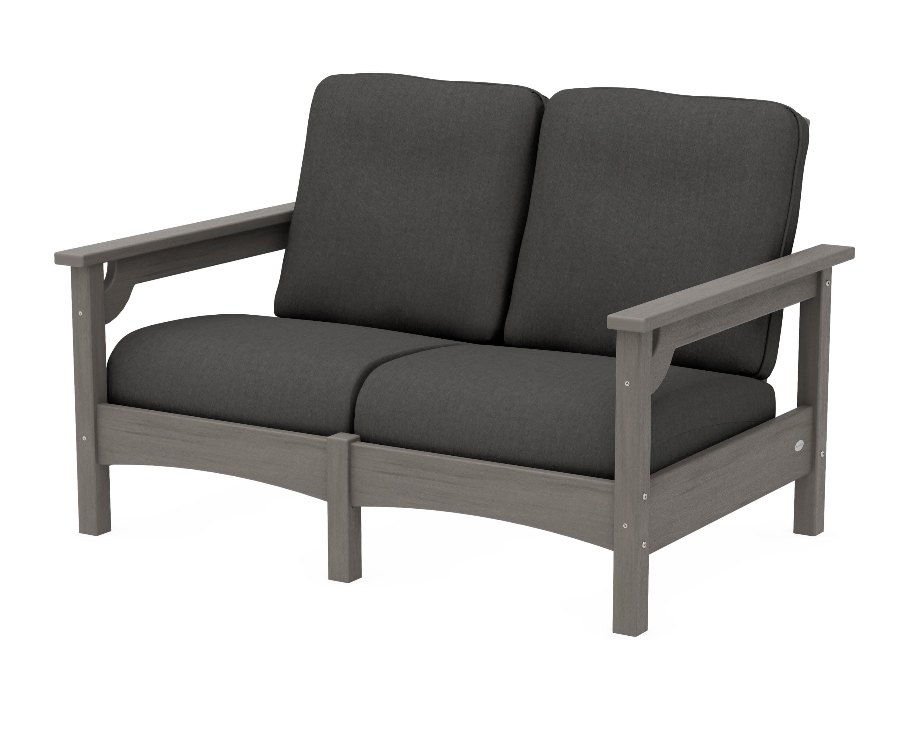 Club Loveseat in Driftwood / Spectrum Carbon