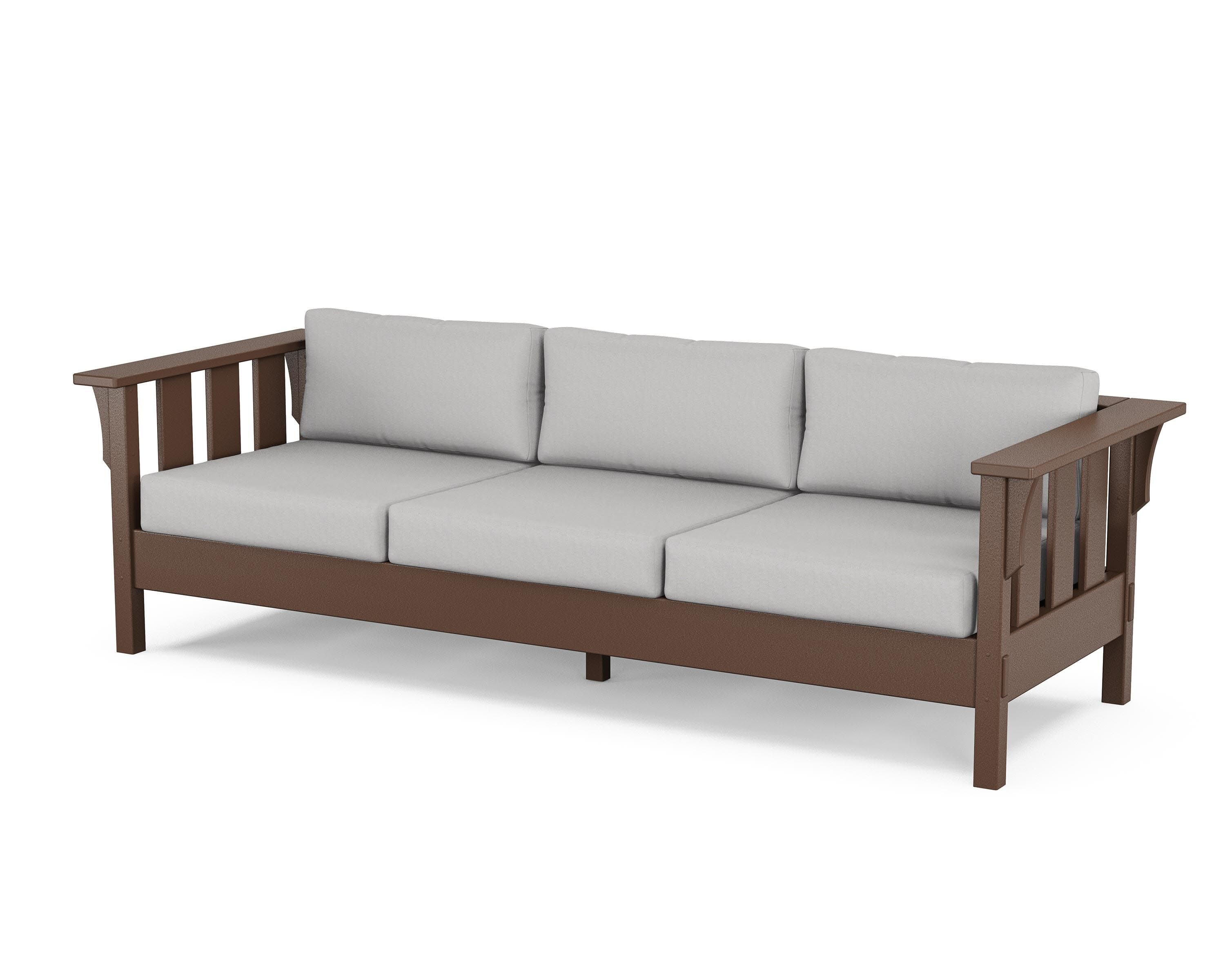 Acadia Deep Seating Sofa in Mahogany / Diamond in the Rough
