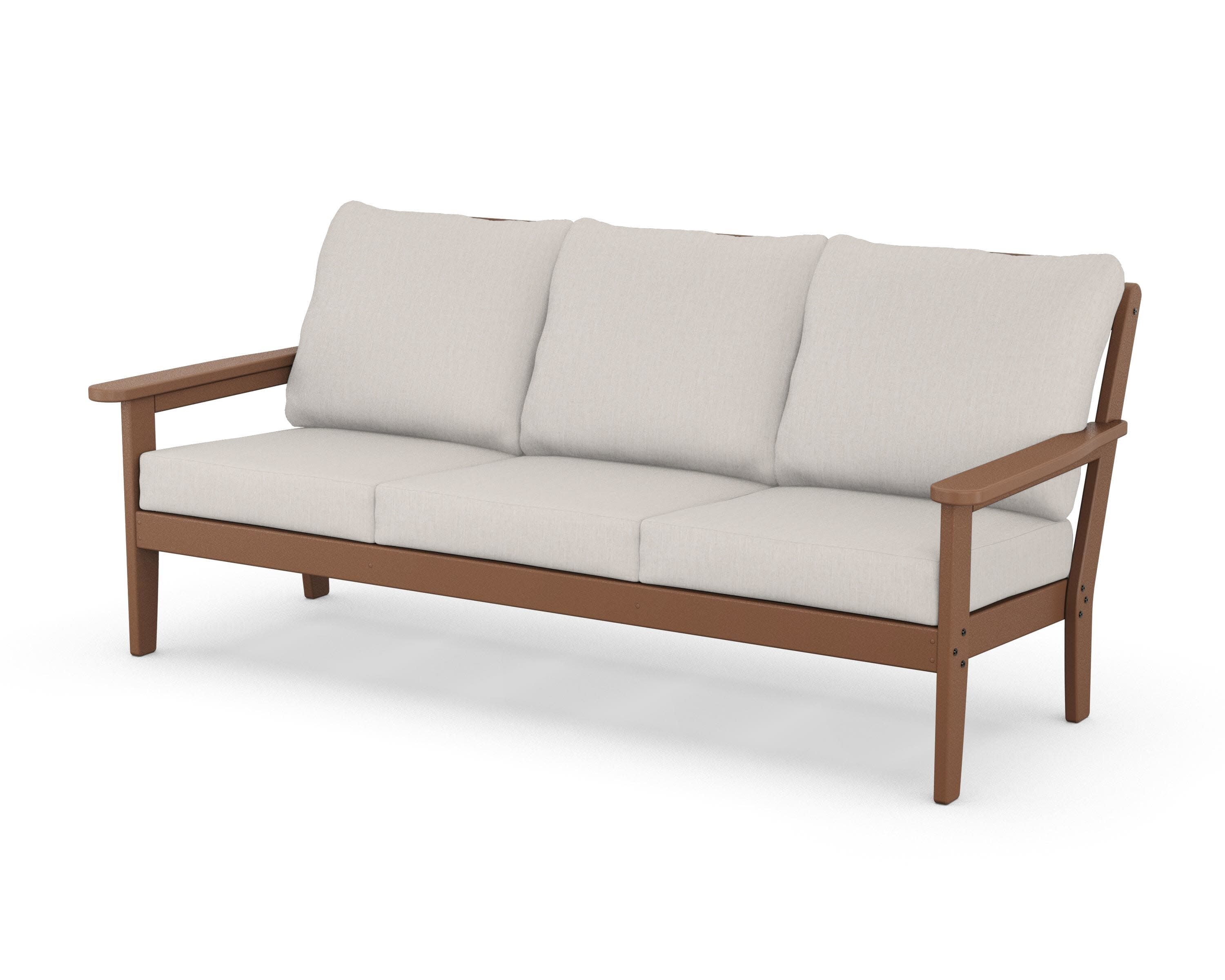 Cottage Deep Seating Sofa in Teak / Cast Ash
