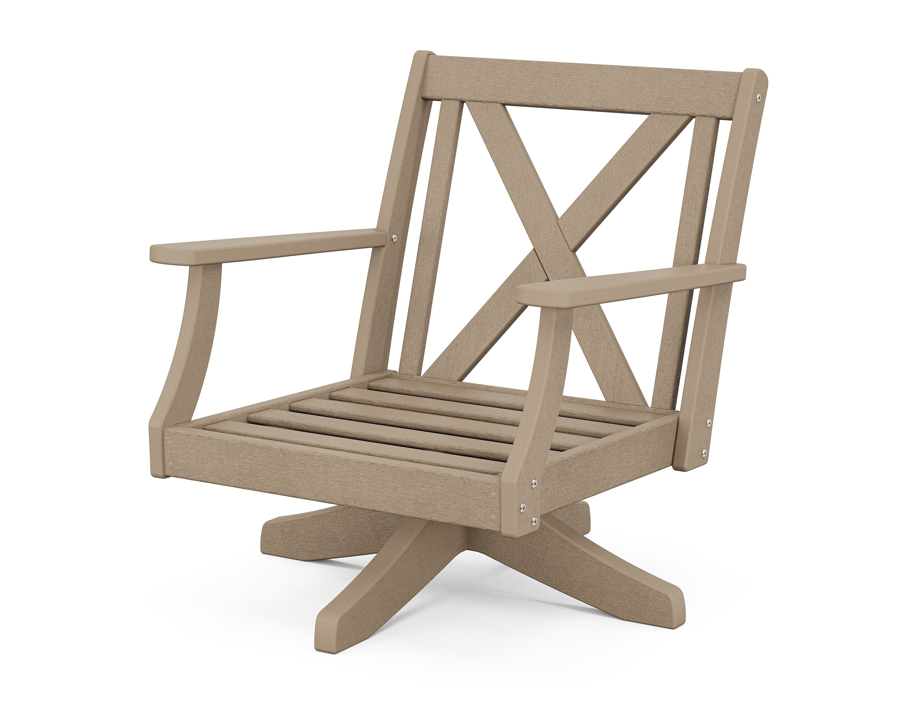 Braxton Deep Seating Swivel Chair Frame in Vintage Sahara