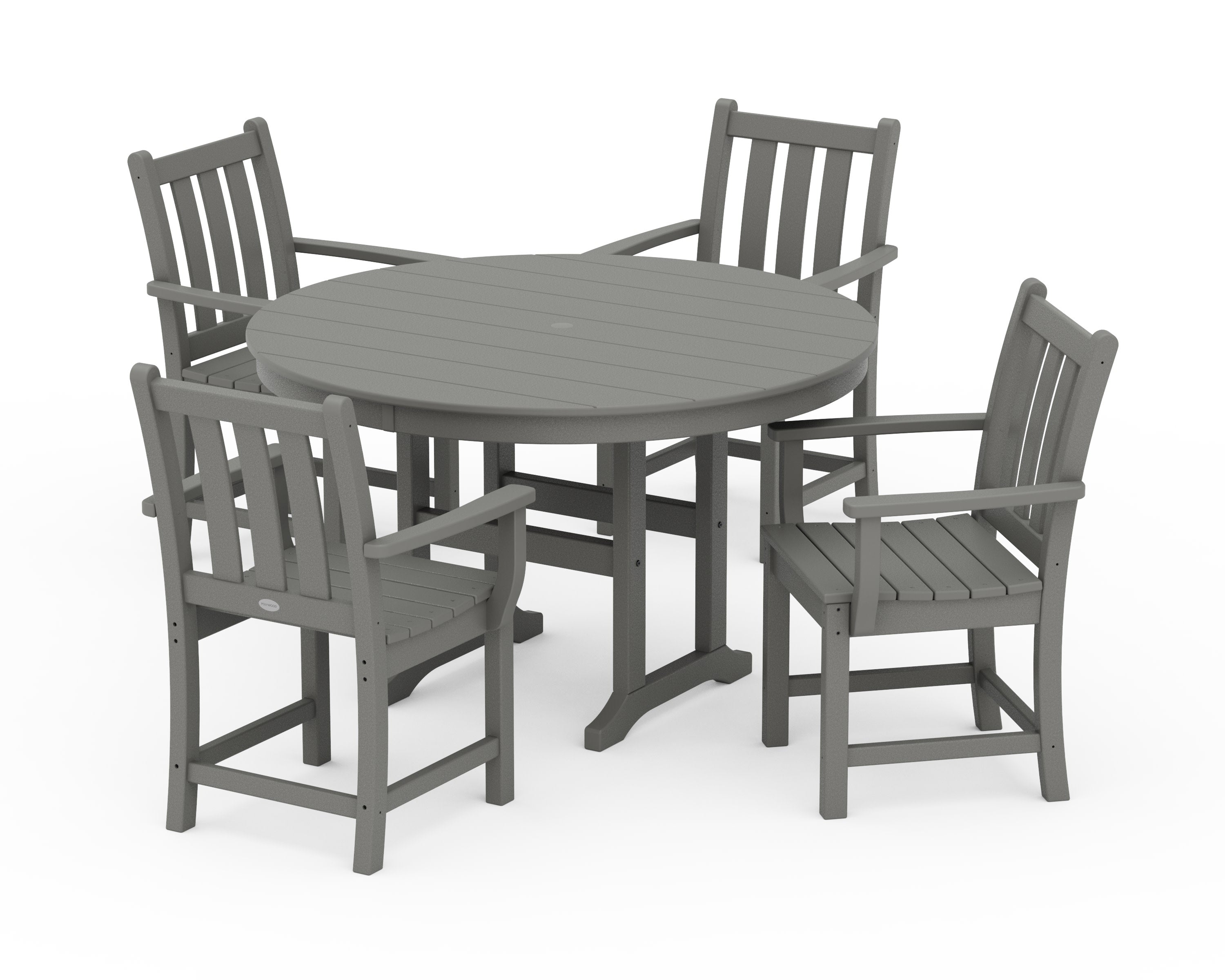 Traditional Garden 5-Piece Round Farmhouse Dining Set